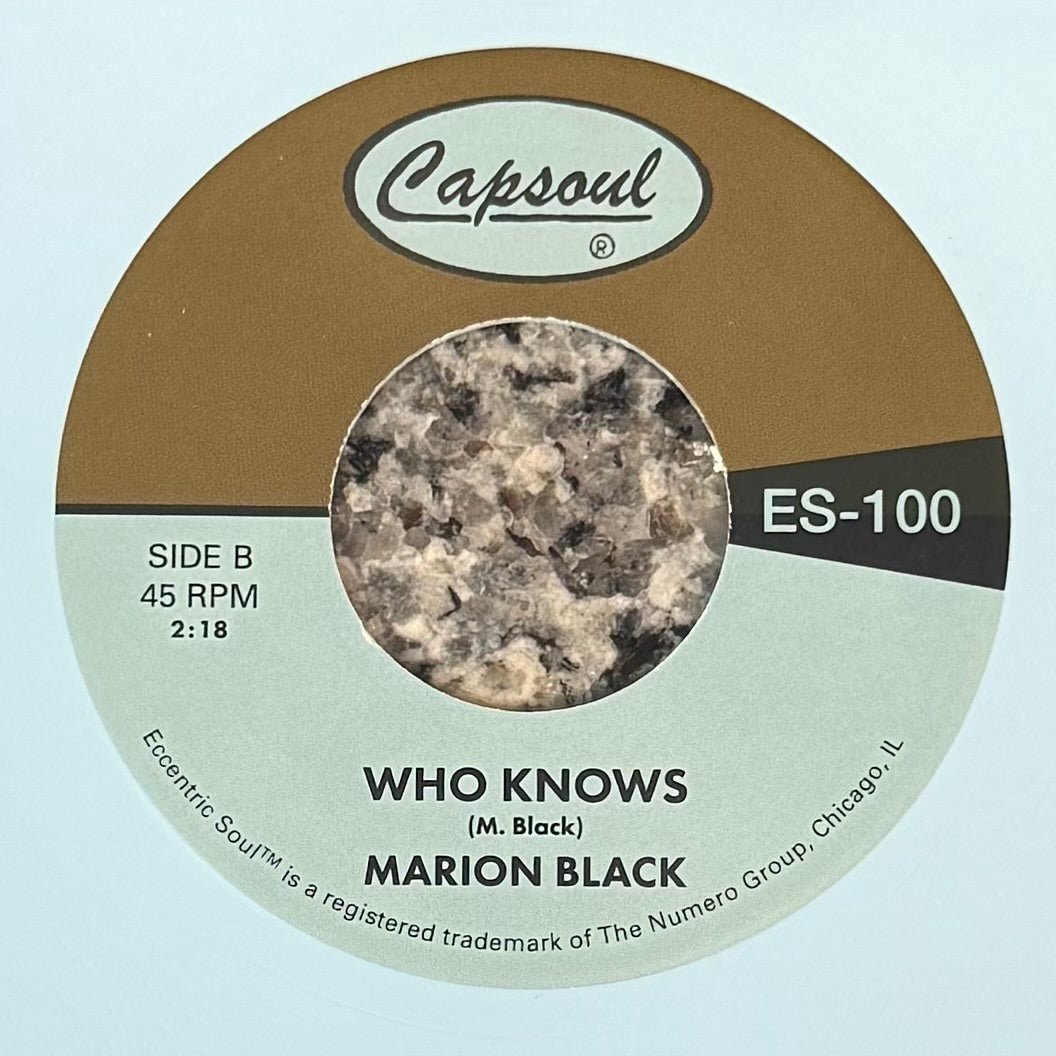Marion Black - Go On Fool b/w Who Knows