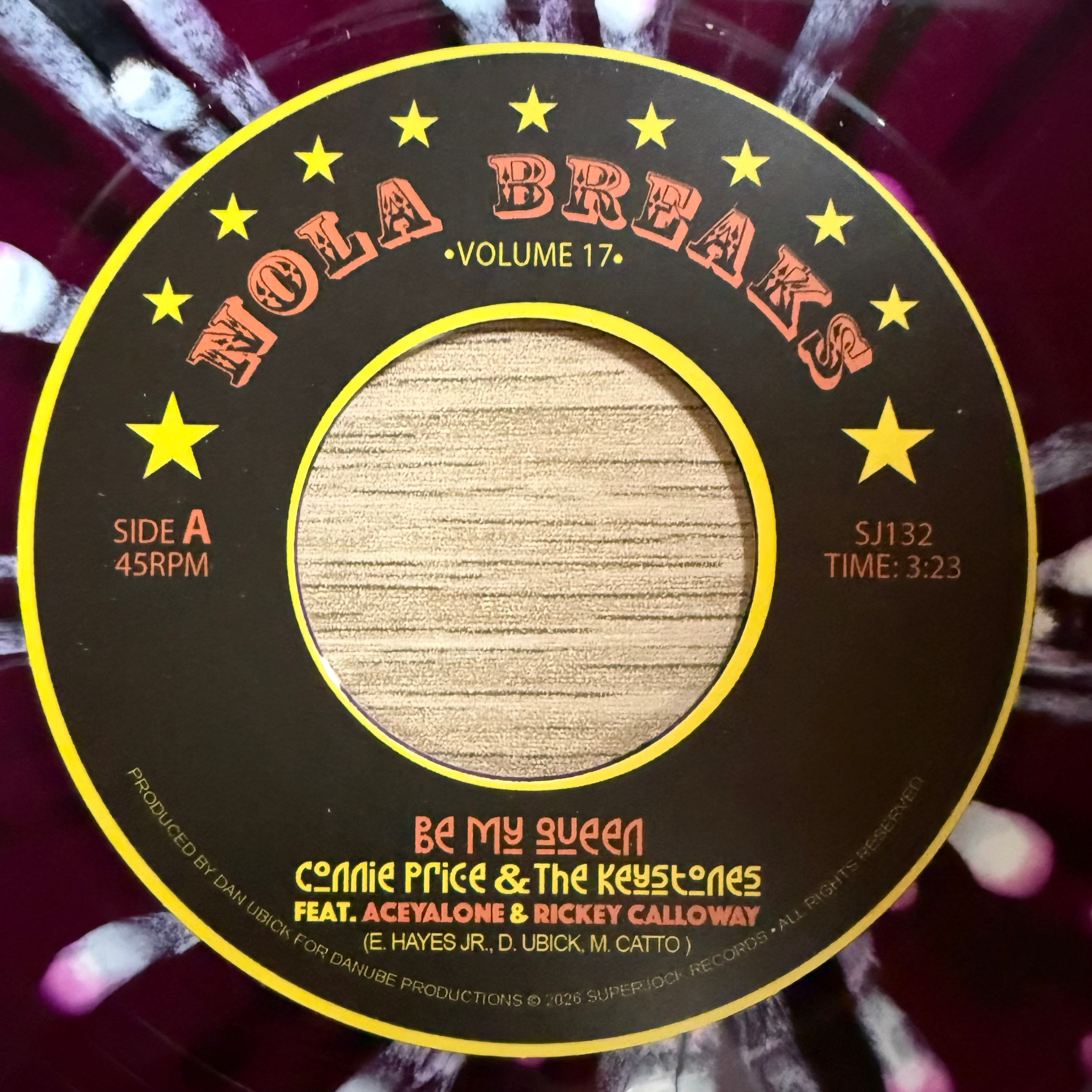 Connie Price & The Keystones feat. Aceyalone & Rickey Calloway - Be My Queen b/w Inst (Splatter Vinyl) (7")