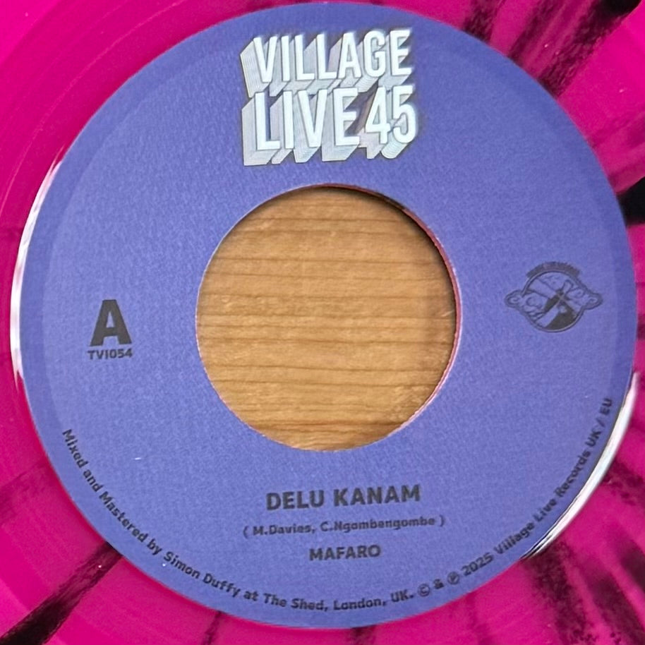Delu Kanam - Mafaro b/w Donna (pink + black splatter)