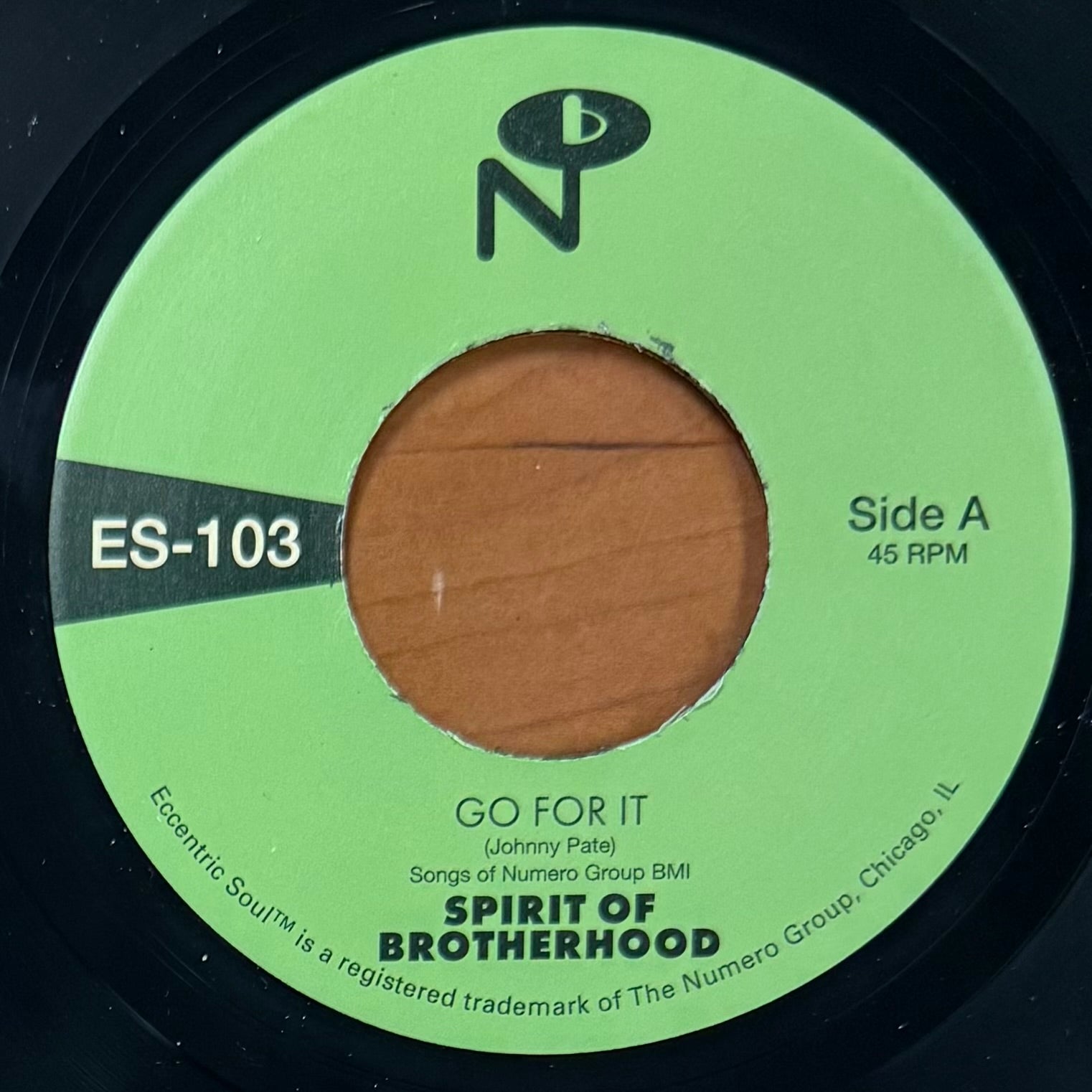 Spirit of Brotherhood - Go for It b/w Spirit of Brotherhood (7")