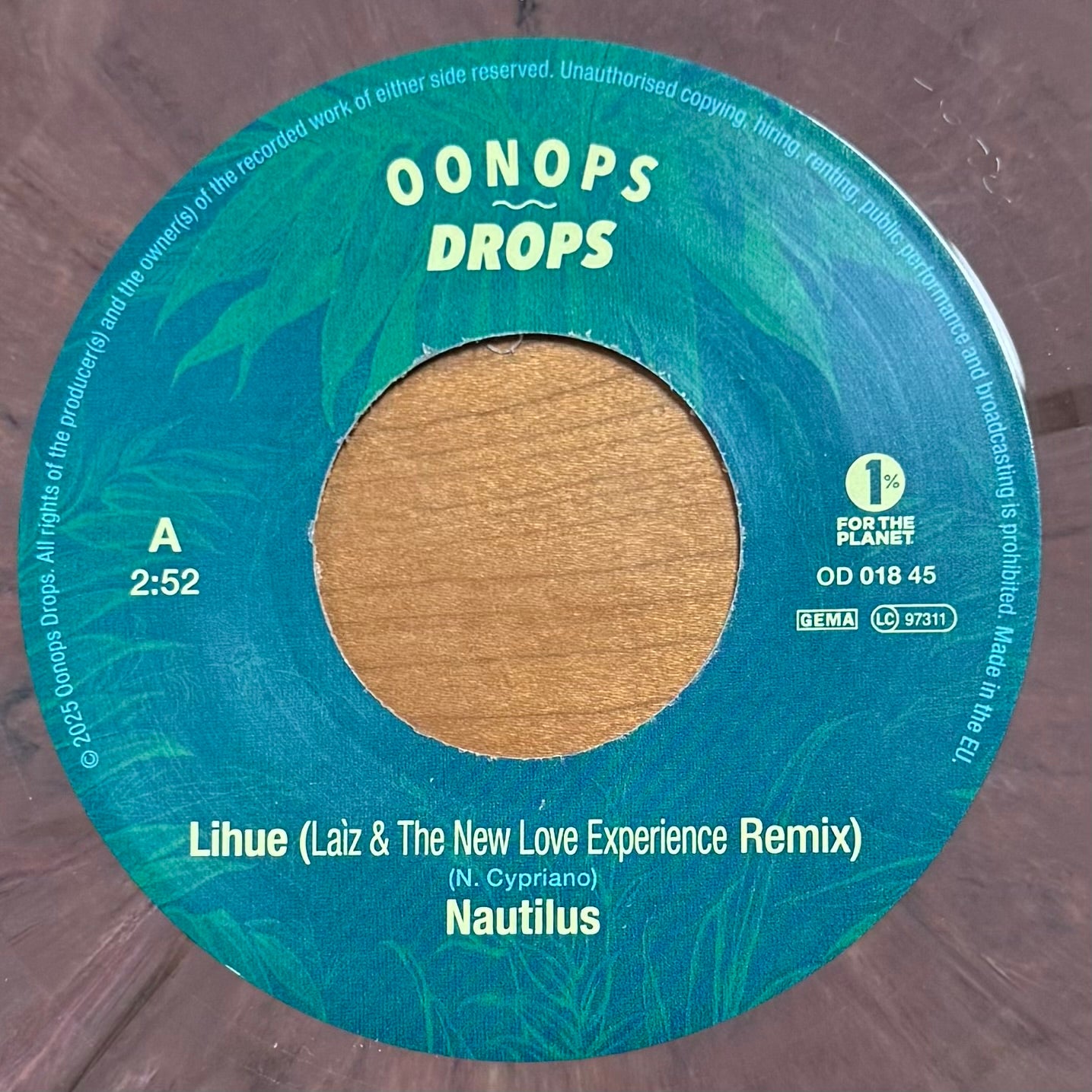 Nautilus - Lihue (Remix) b/w Mulatu Astatke & Black Jesus Experience - Blue Light (Remix) (Brown Vinyl) (7")