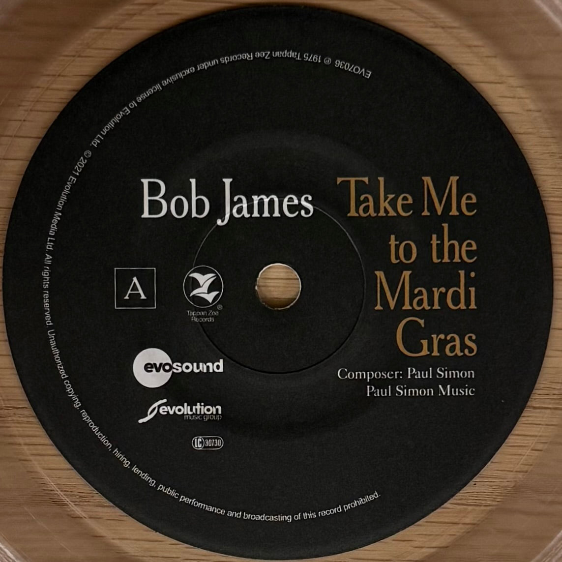 Bob James - Take Me to the Mardi Gras b/w Jazz Trio Version (Clear Vinyl) (7") (Limit 1)