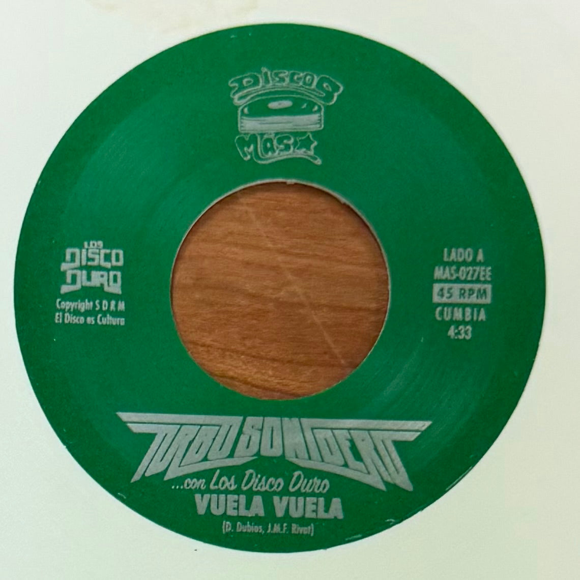 Turbo Sonidero w/ Los Disco Dura - Vuela Vuela b/w Inst (White Vinyl) (7")