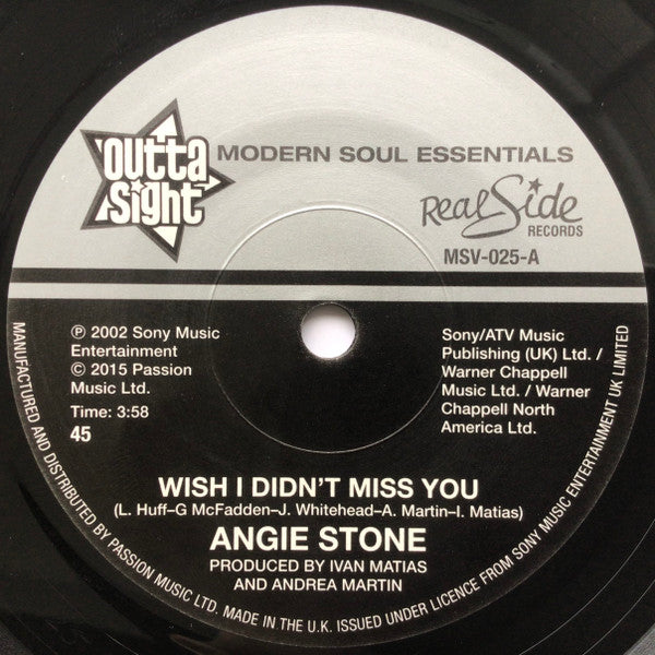 Angie Stone - Wish I Didn't Miss You b/w Remix
