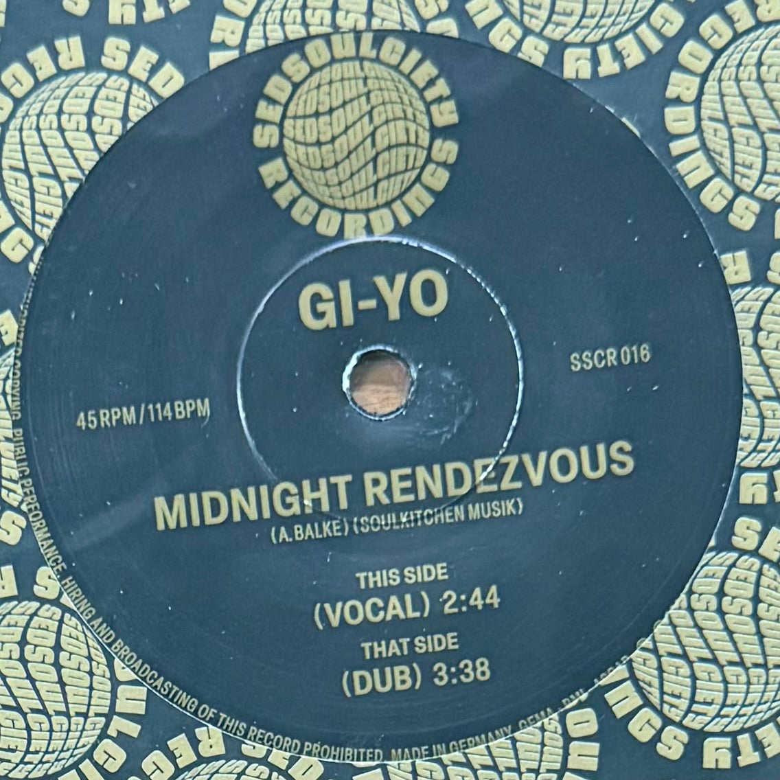 Gi-Yo - Midnight Rendezvous b/w Dub