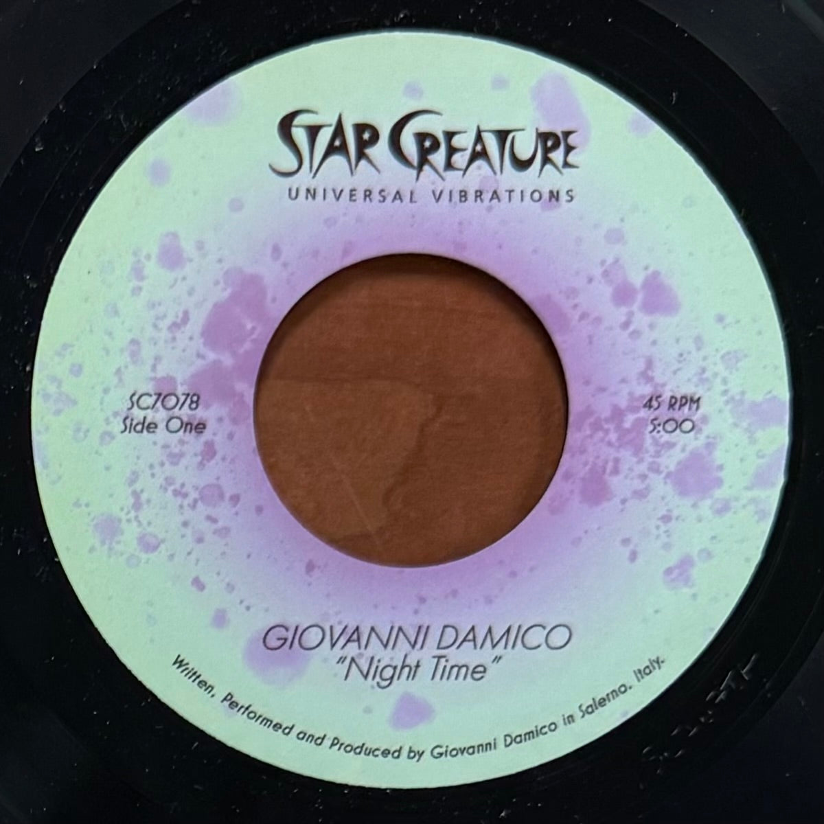 Giovanni Damico - Night Time b/w Night Time (Instrumental) (7")