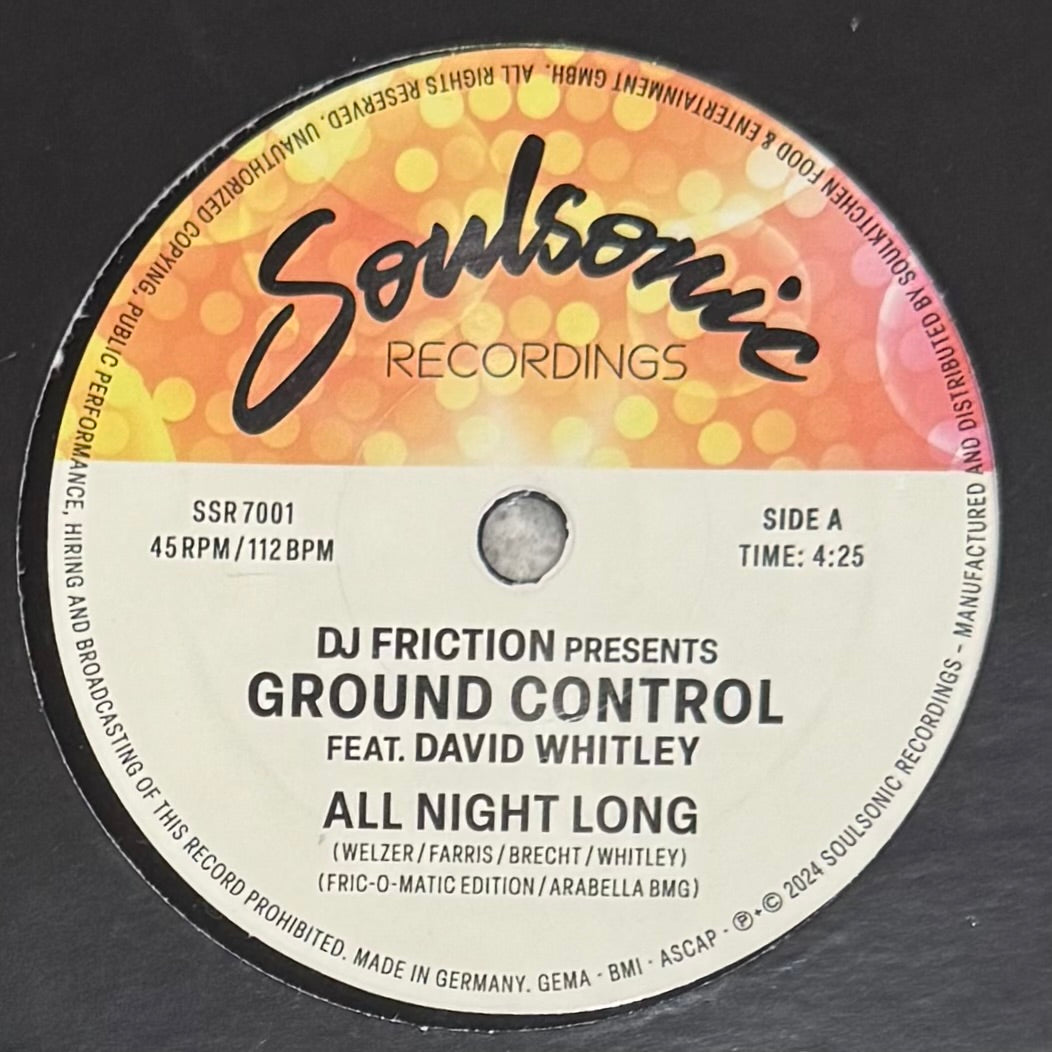 Ground Control - All Night Long b/w Funkin' On The One