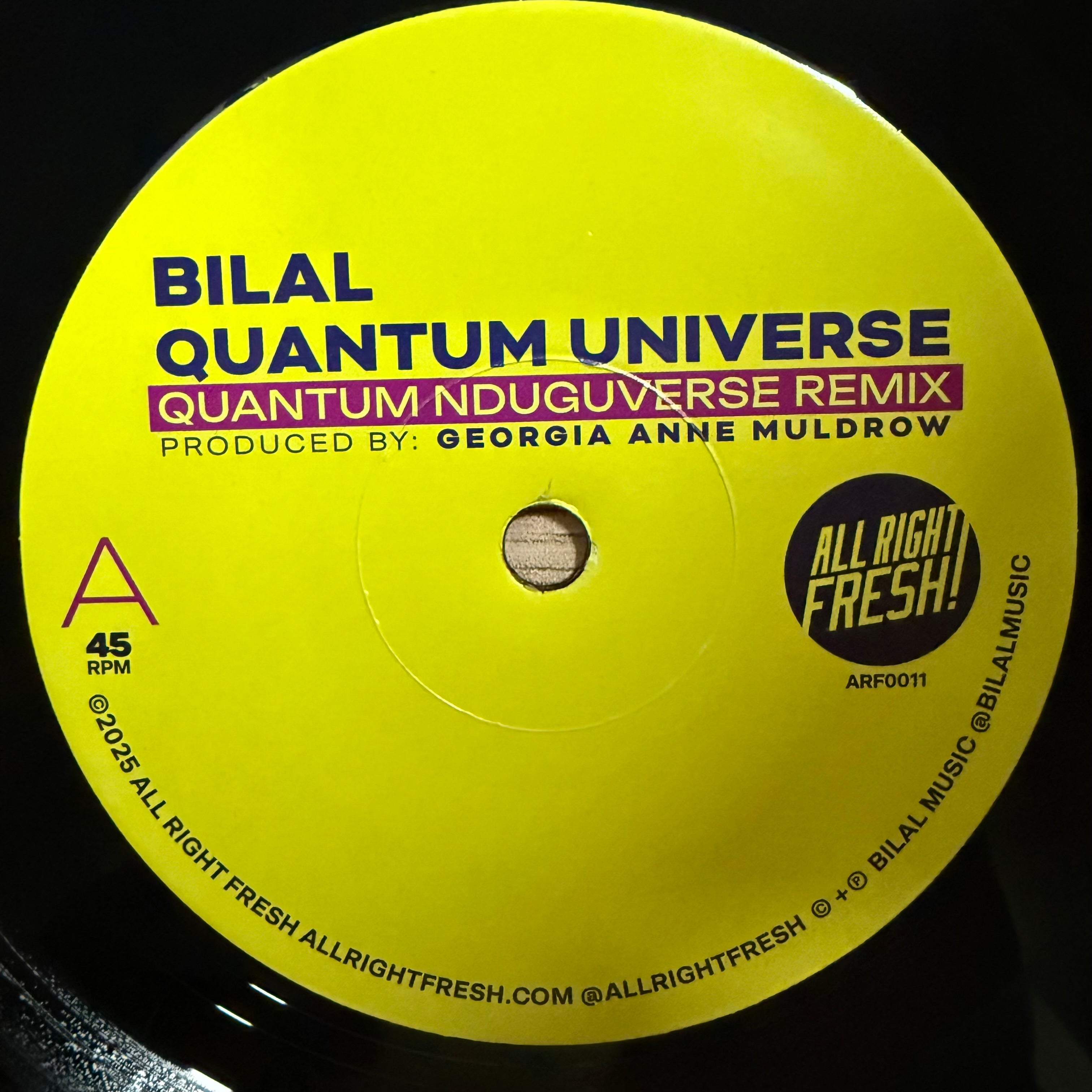 Bilal - Quantum Universe (Remix) b/w Inst (7")
