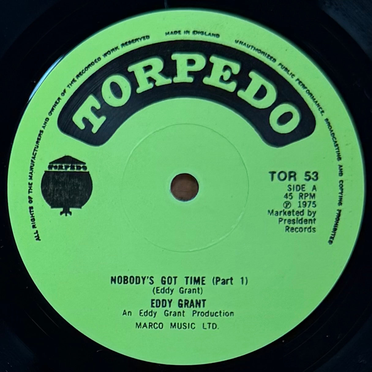 Eddy Grant - Nobody's Got Time (Part 1) b/w (Part 2)