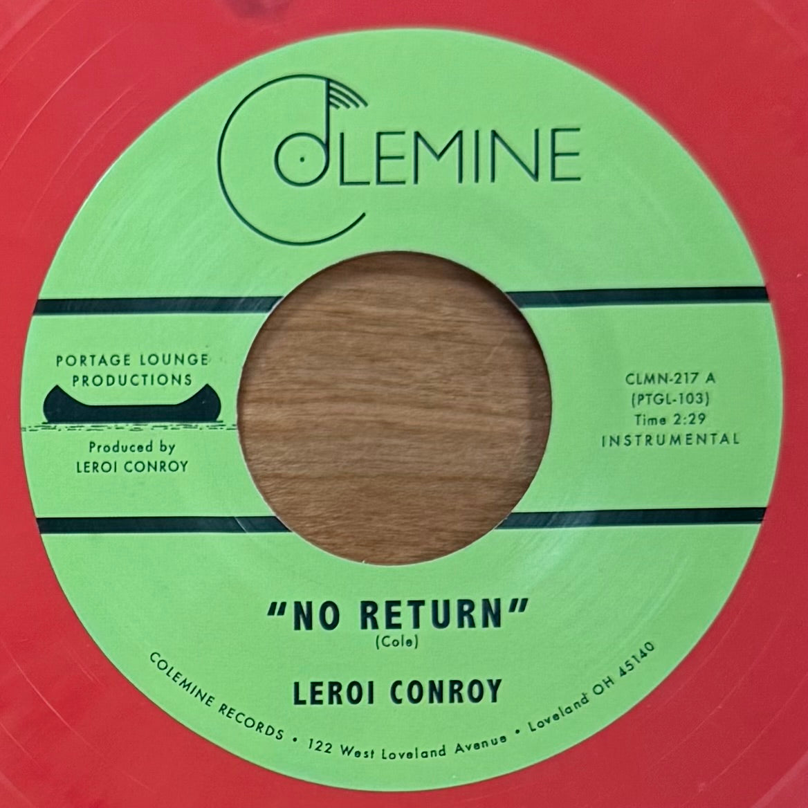 Leroi Conroy - No Return b/w Path Of Man