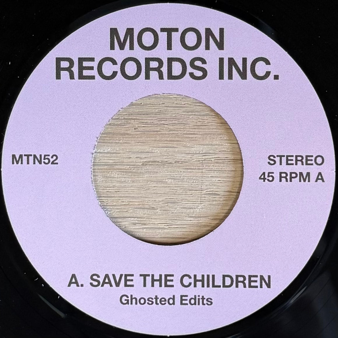 Ghosted Edits - Save The Children b/w Beautiful People (7")