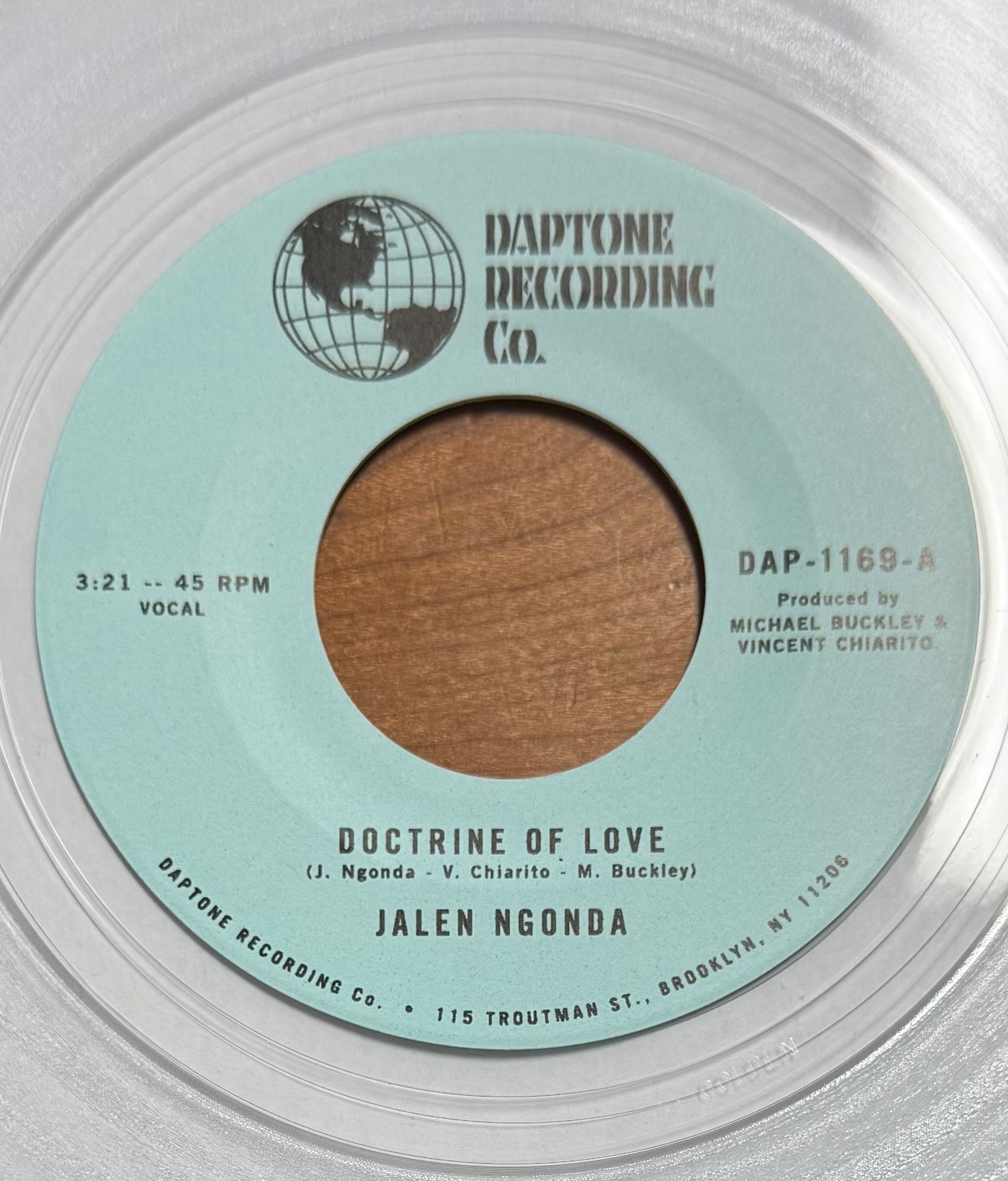 Jalen Ngonda - Doctrine of Love b/w Burning Temptation (Clear Vinyl) (7")