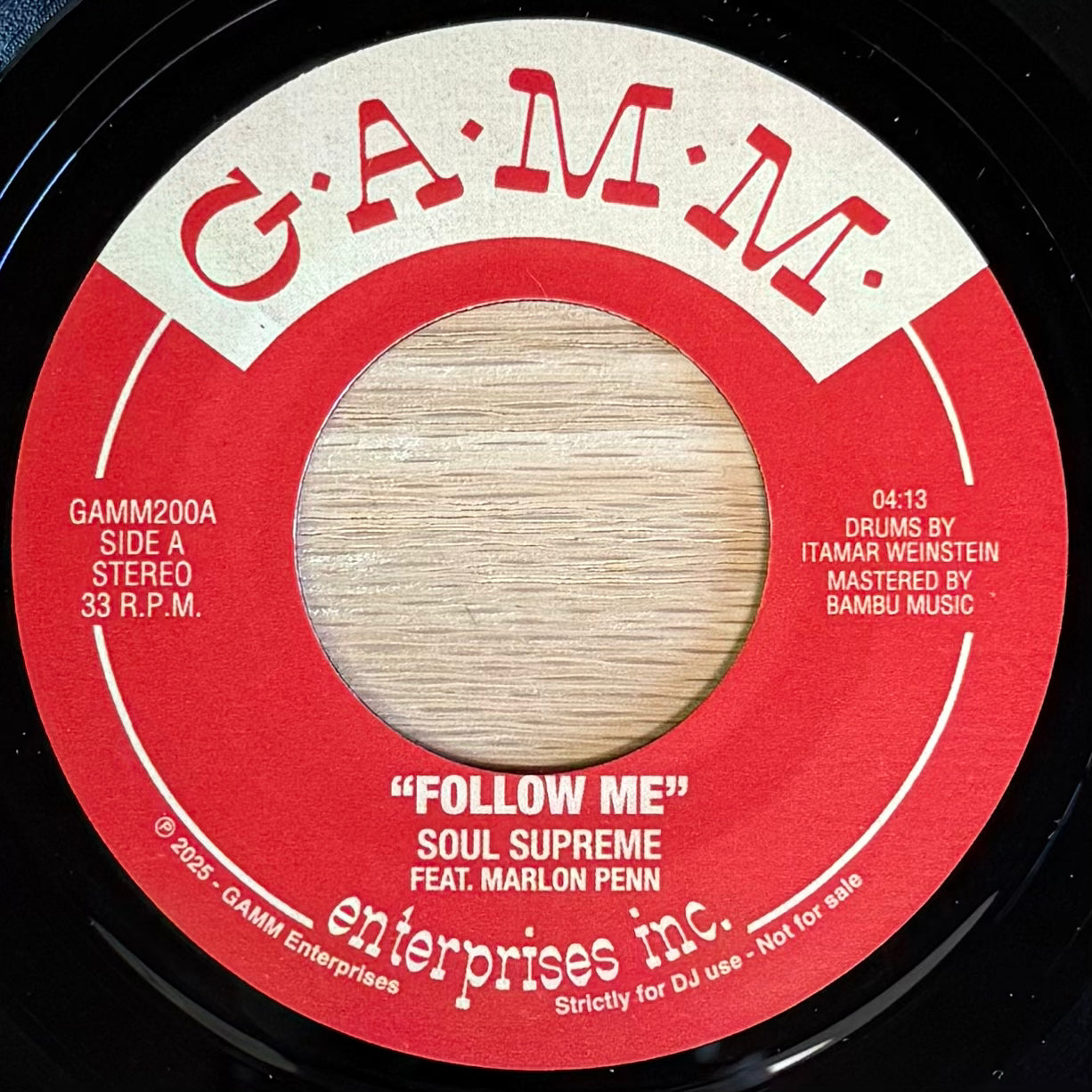 Soul Supreme - Follow Me b/w Follow My Samba (7")