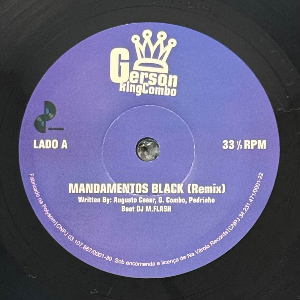 Gerson King Combo - Mandamentos Black (Remix) b/w Funk Brother Soul (Remix)