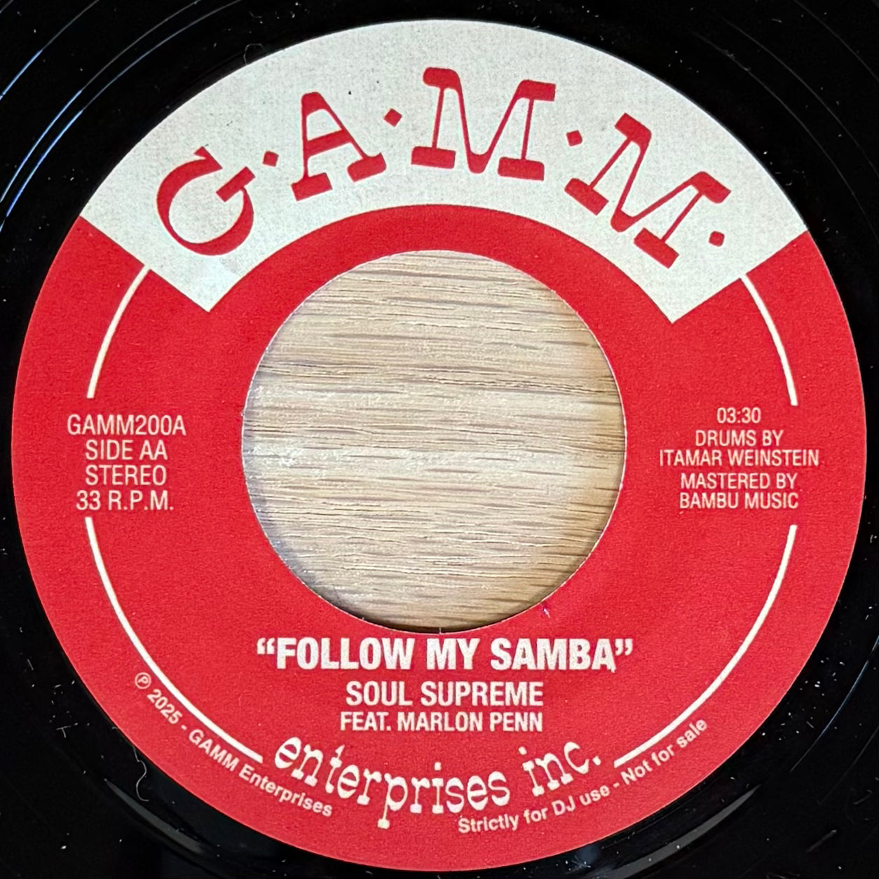 Soul Supreme - Follow Me b/w Follow My Samba (7")