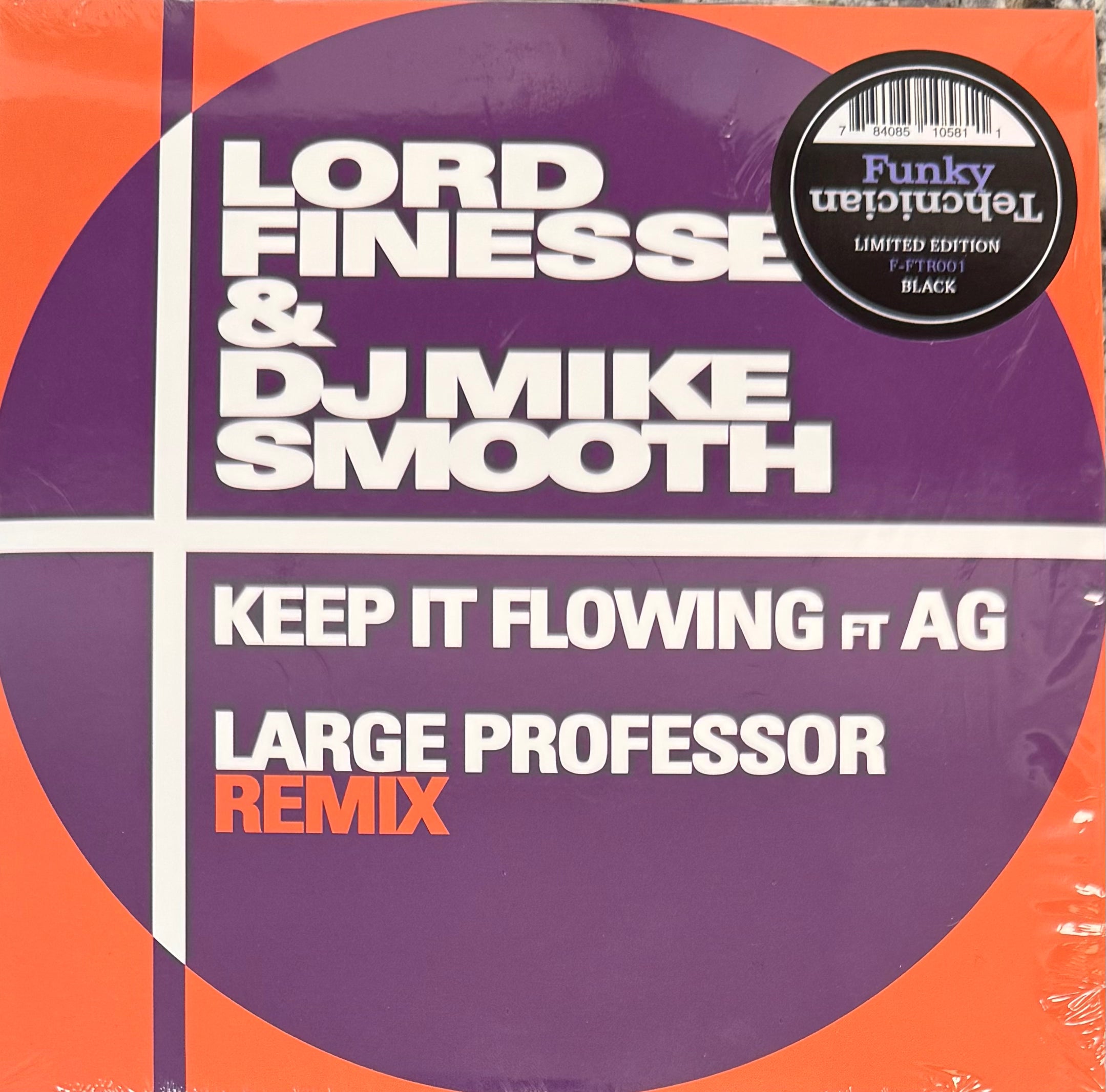Lord Finesse - Keep It Flowing feat. A.G. (Large Professor Remix) b/w Inst (7")
