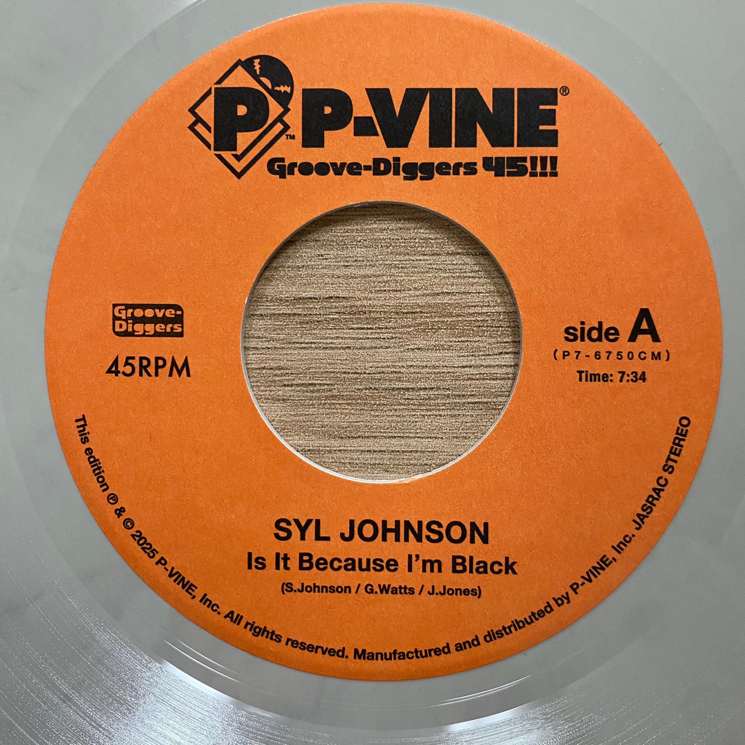 Syl Johnson - Is It Because I'm Black b/w Different Strokes (White/grey marble vinyl)