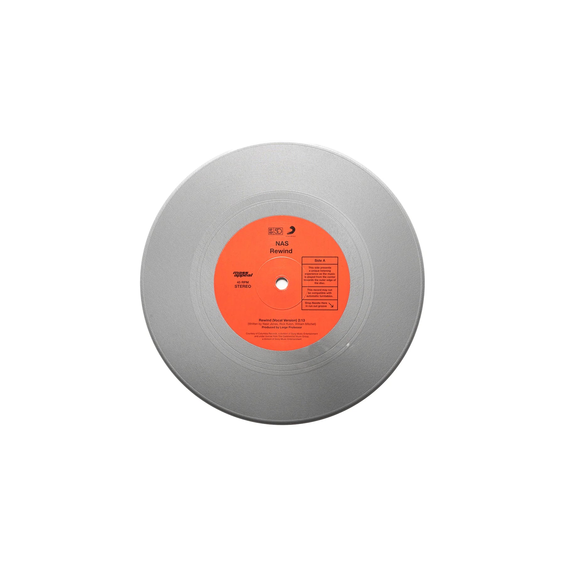 Nas - Rewind b/w Inst (Silver vinyl w/ OBI)
