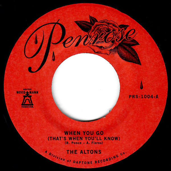 Altons, The - When You Go b/w Over And Over (Pink Vinyl) (7")