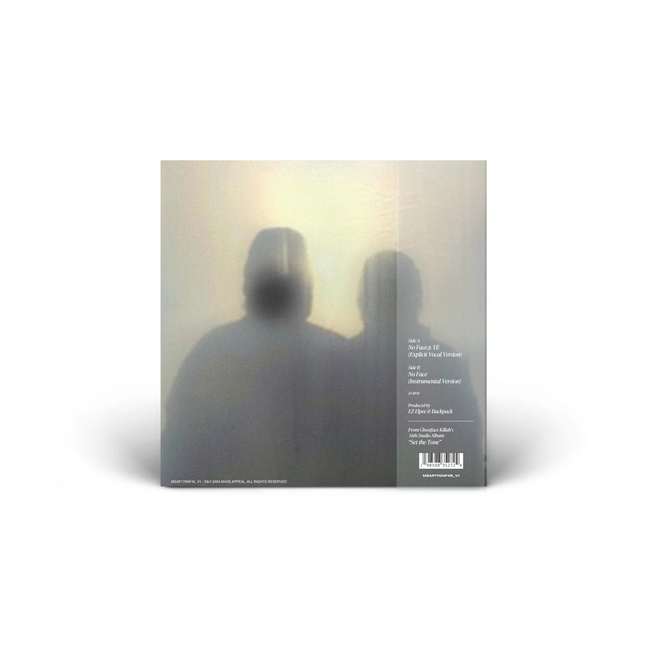 Ghostface & Ye - No Face b/w Inst (Yellow Vinyl)