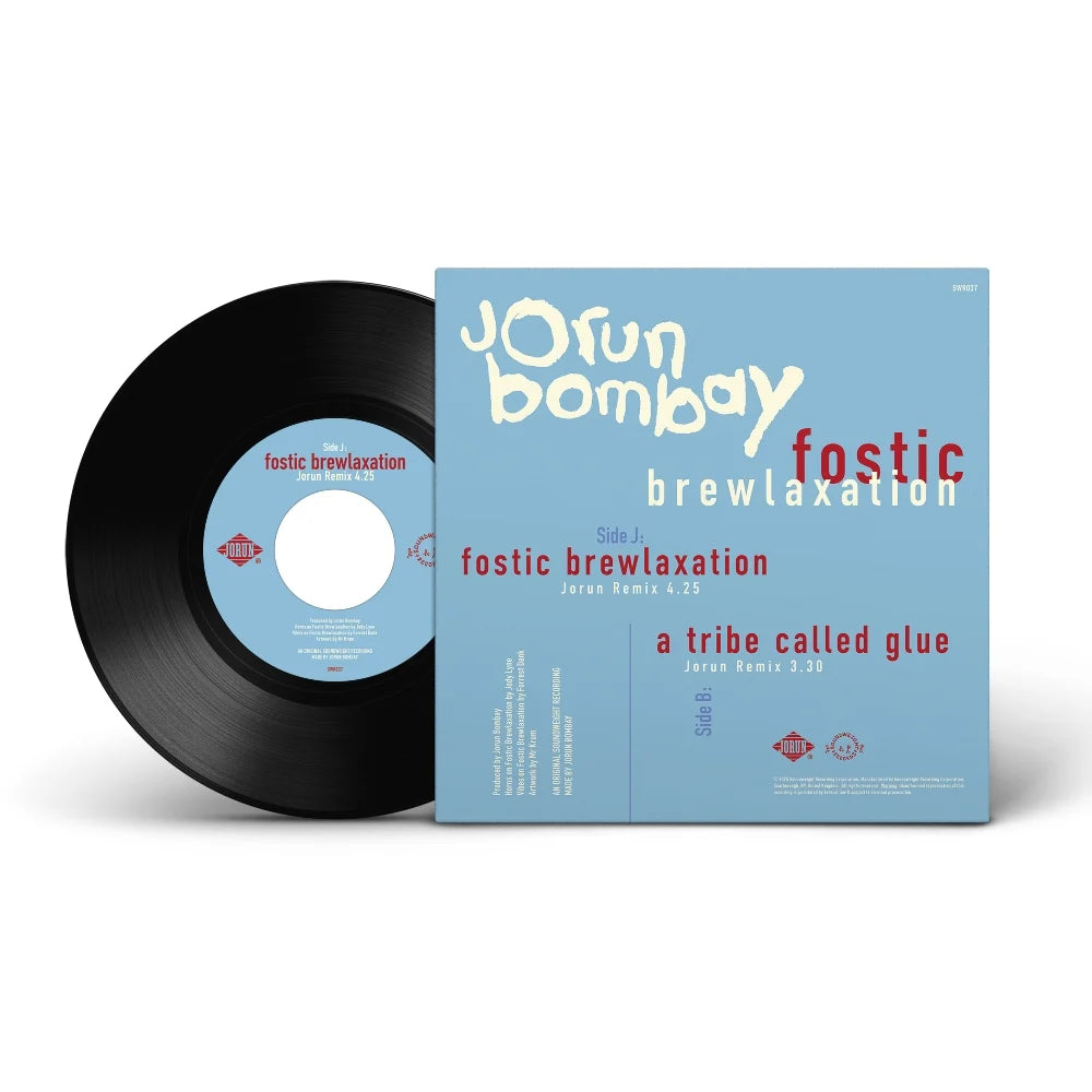Jorun Bombay - Fostic Brewlaxation b/w A Tribe Called Glue (Black Vinyl) (7")