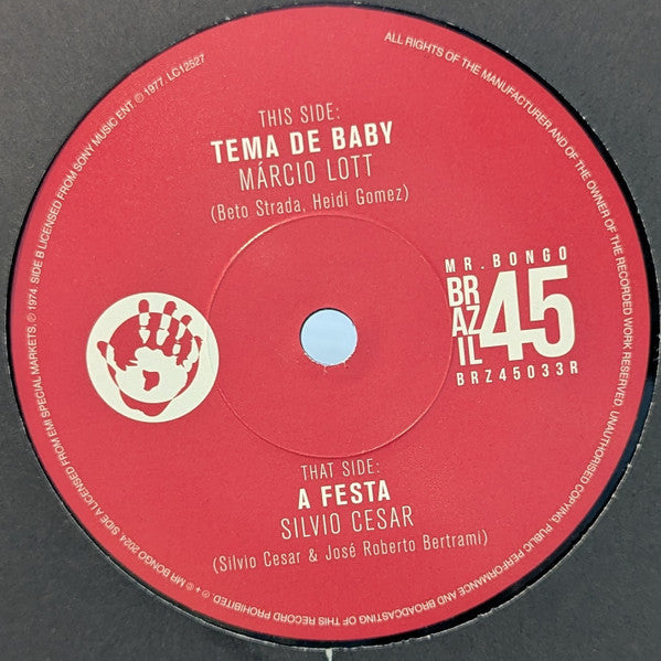 Marcio Lott - Tema De Baby b/w Silvio Cesar - A Festa
