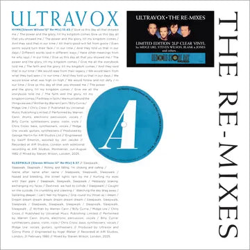 Ultravox - The Re-Mixes (White Vinyl) (2LP) (2026 RSD April)