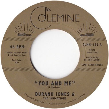 Durand Jones & The Indications - You and Me b/w Put a Smile on Your Face