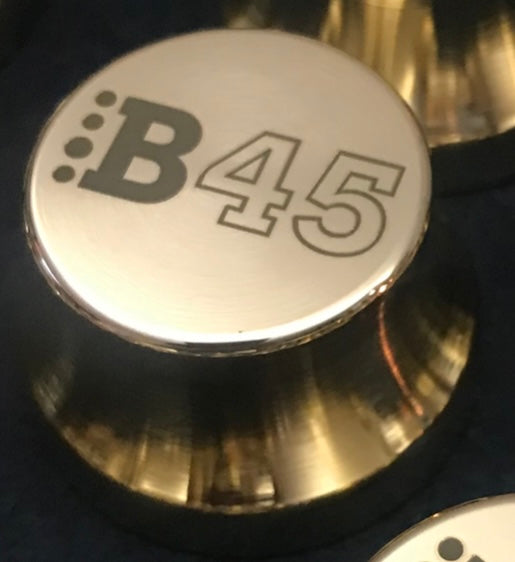 45 Adapter - B45 Logo - Sure Shot Model 5 - Brass
