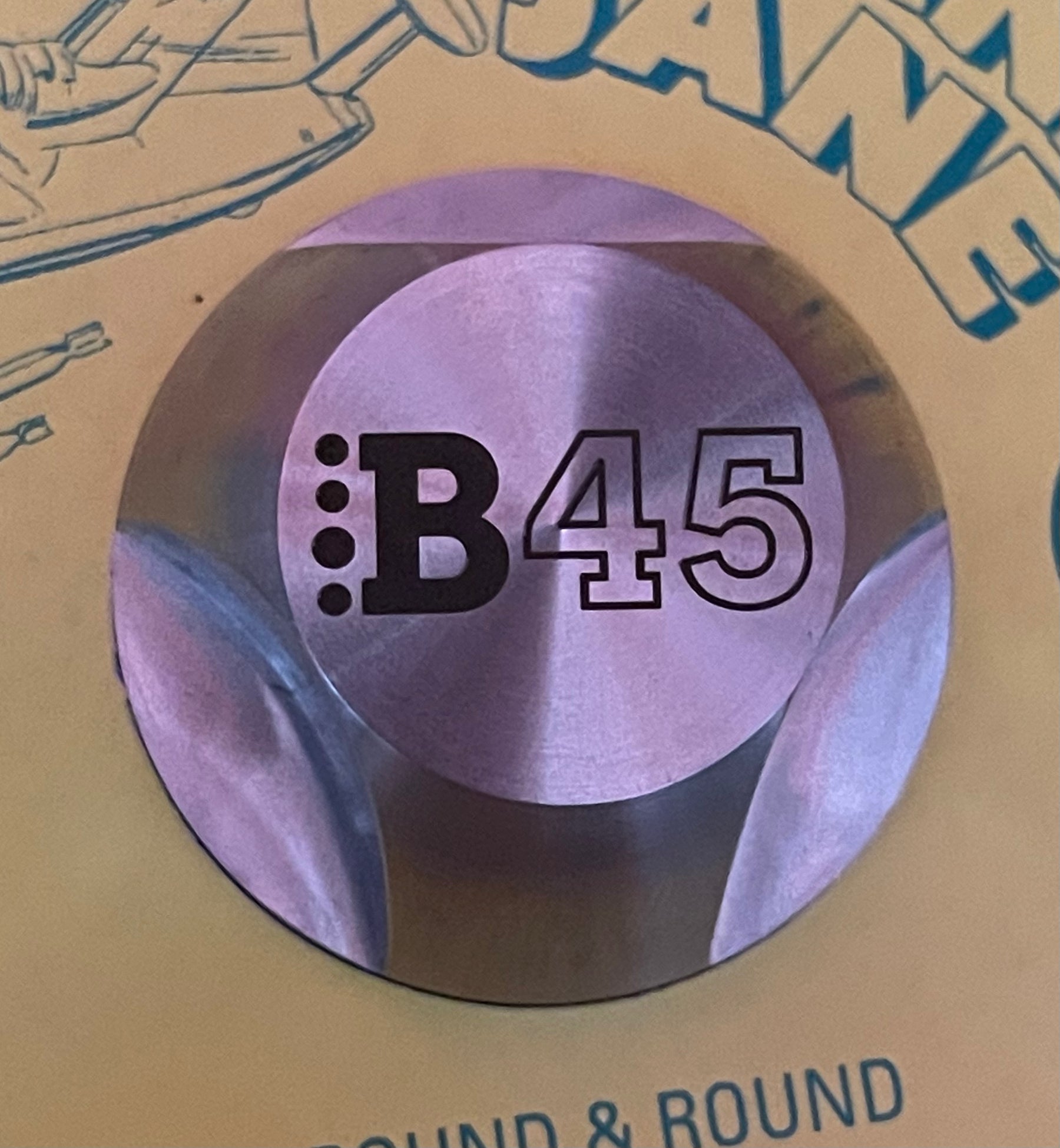 45 Adapter - B45 Logo - Sure Shot Model 12 - Stainless Steel