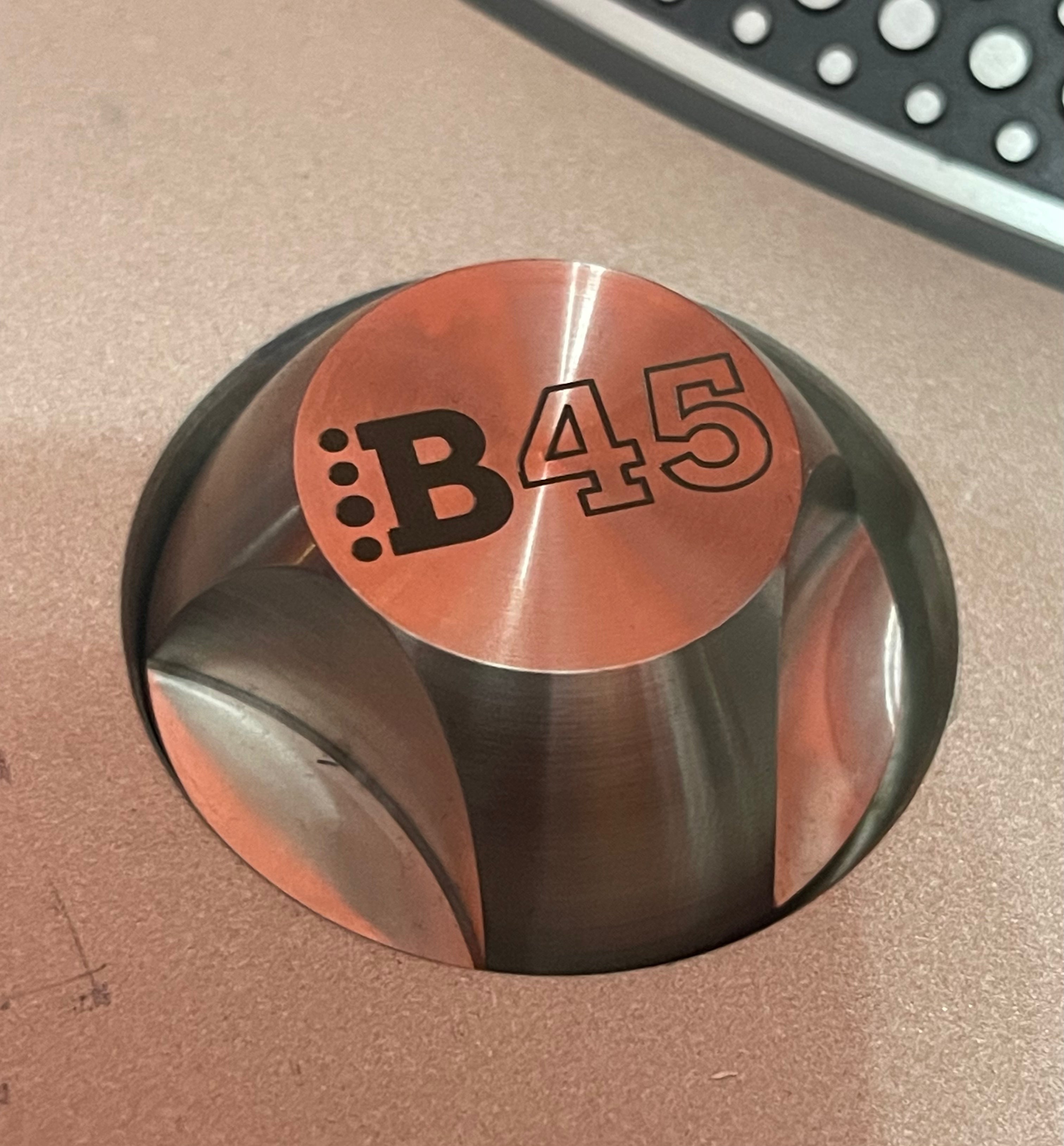 45 Adapter - B45 Logo - Sure Shot Model 12 - Stainless Steel