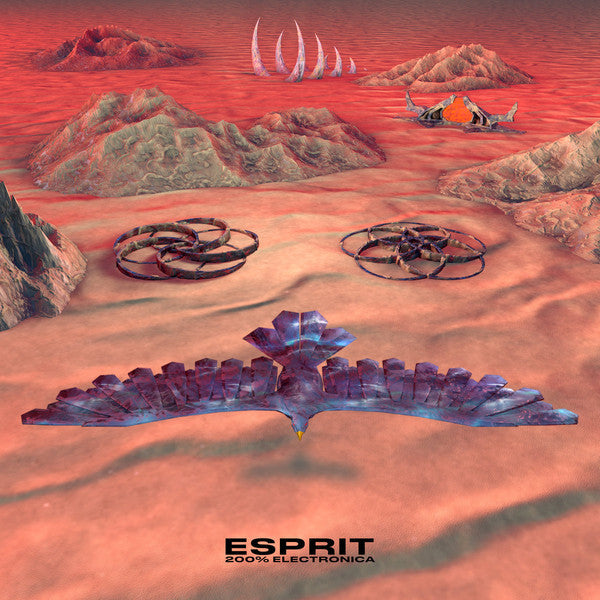 ESPRIT 空想 - 200% Electronica (Yellow, orange, purple and black swirl vinyl) (LP)