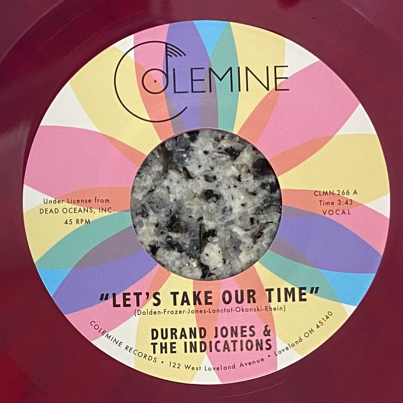 Durand Jones & The Indications - Let's Take Our Time b/w Flower Moon (Colored Vinyl) (7")