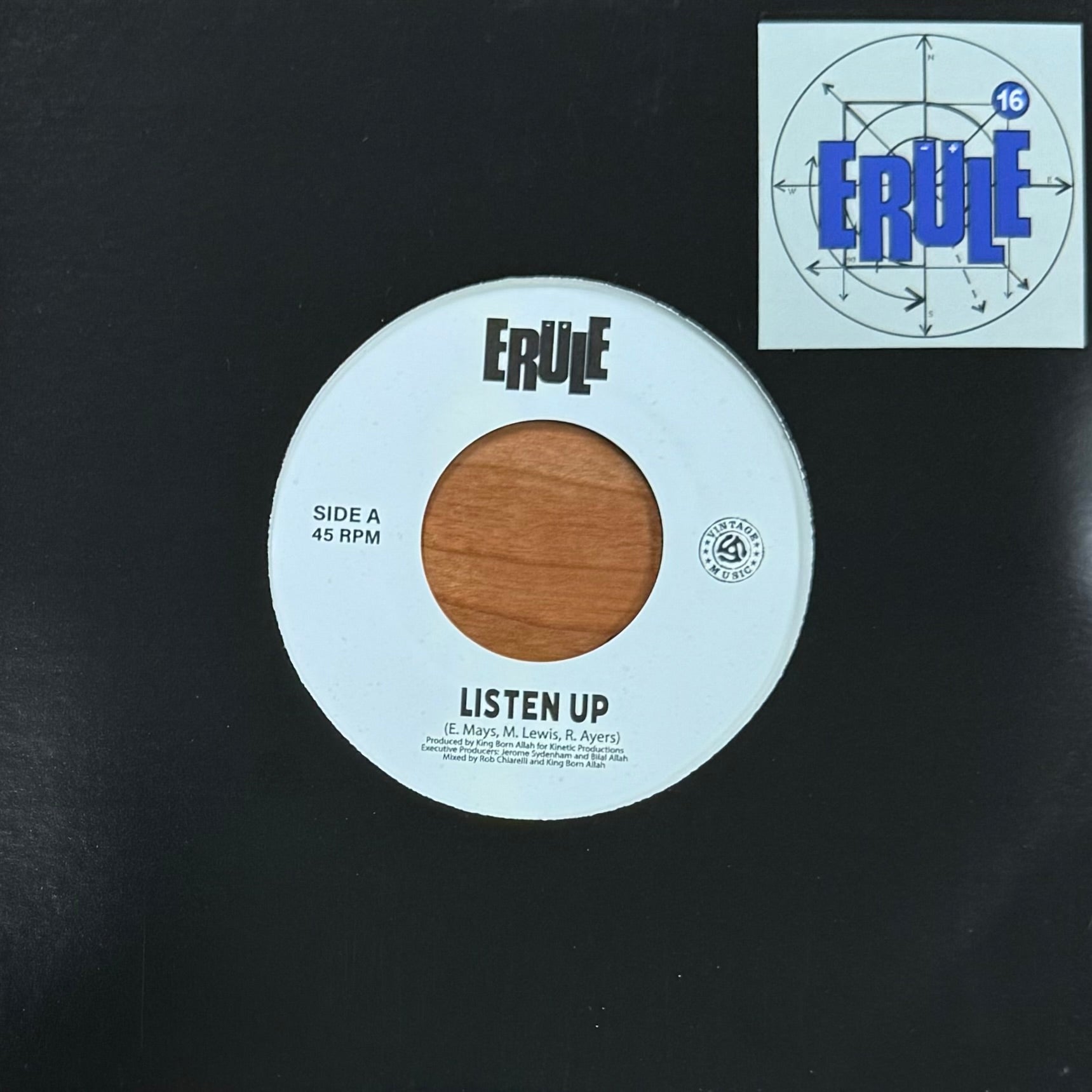 7” ERULE Listen Up / Synopsis 7インチ レコード Erule - Listen Up b/w Synopsis