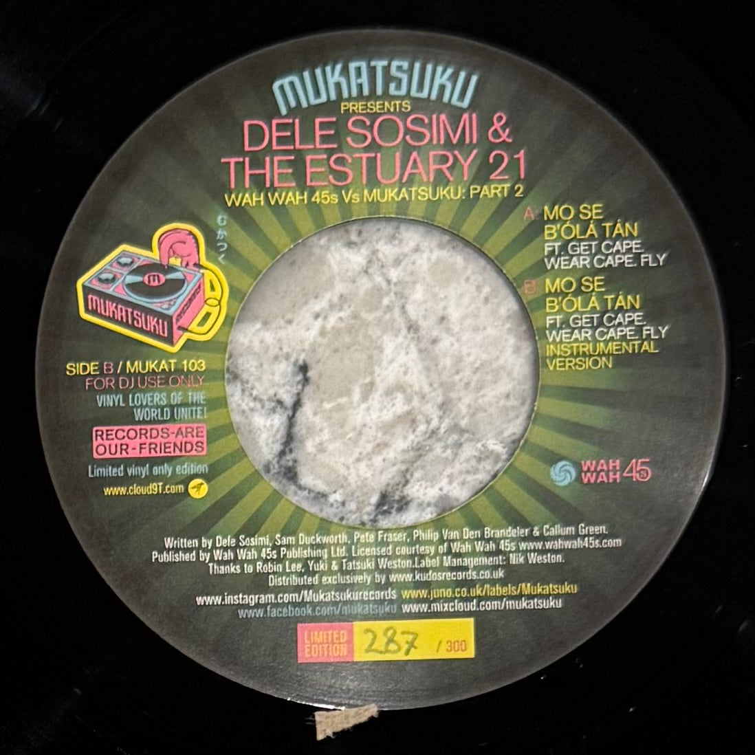 Dele Sosimi & The Estuary 21 - Mo Se B'ola Tan b/w Inst