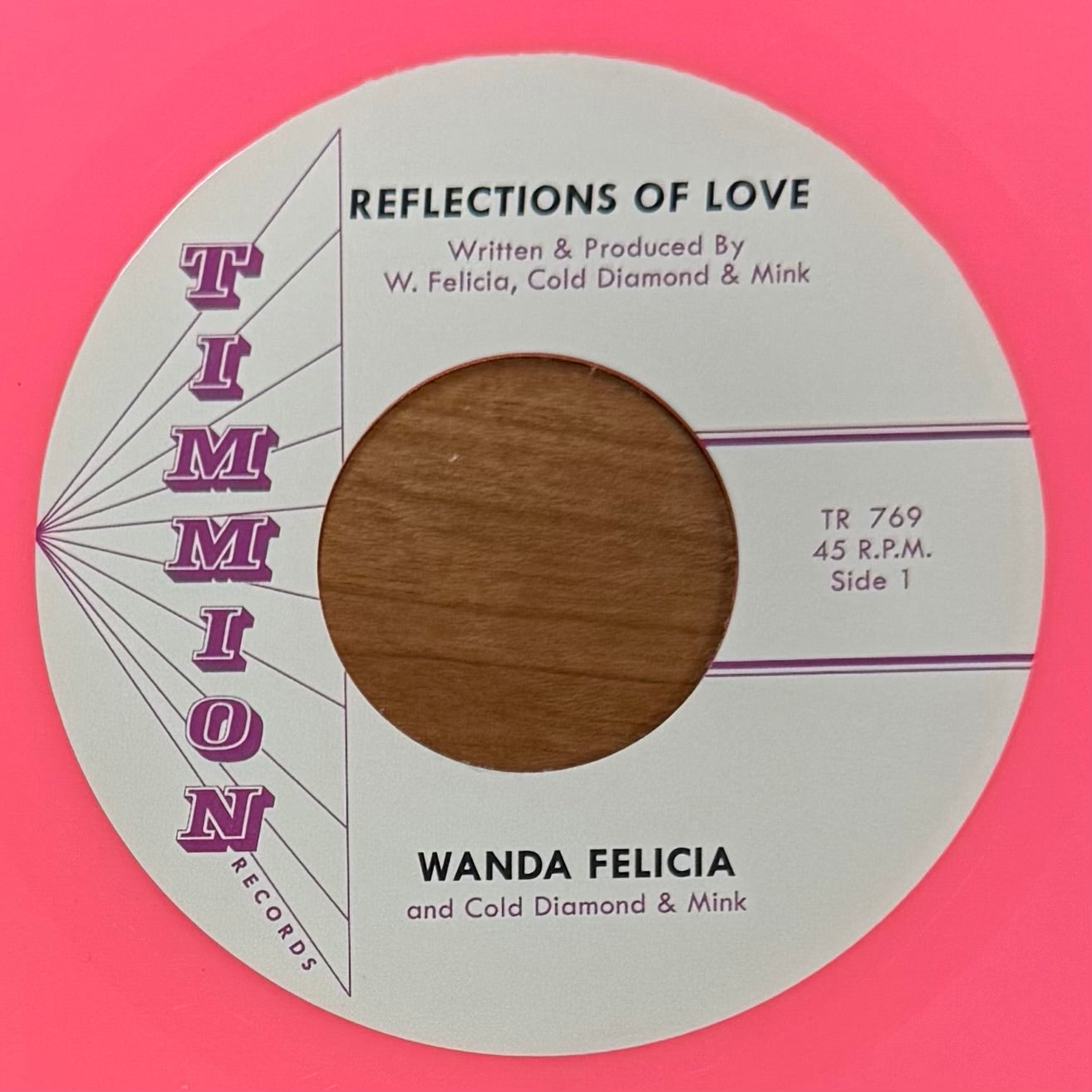 Wanda Felicia - Reflections of Love b/w All In The Game (Pink Vinyl)  (7")