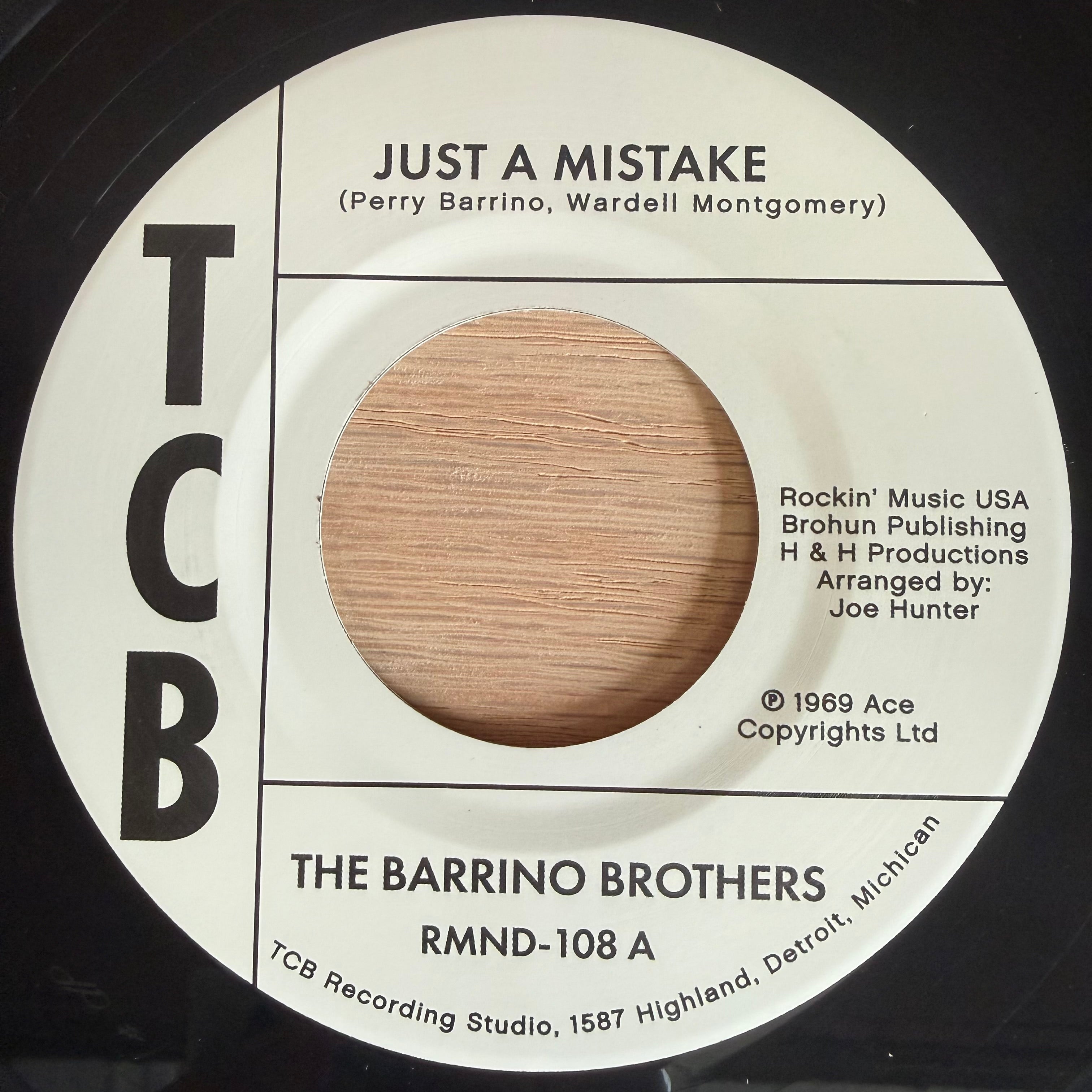 Barrino Brothers, The - Just a Mistake b/w I'll Take My Flowers Right Now (7")