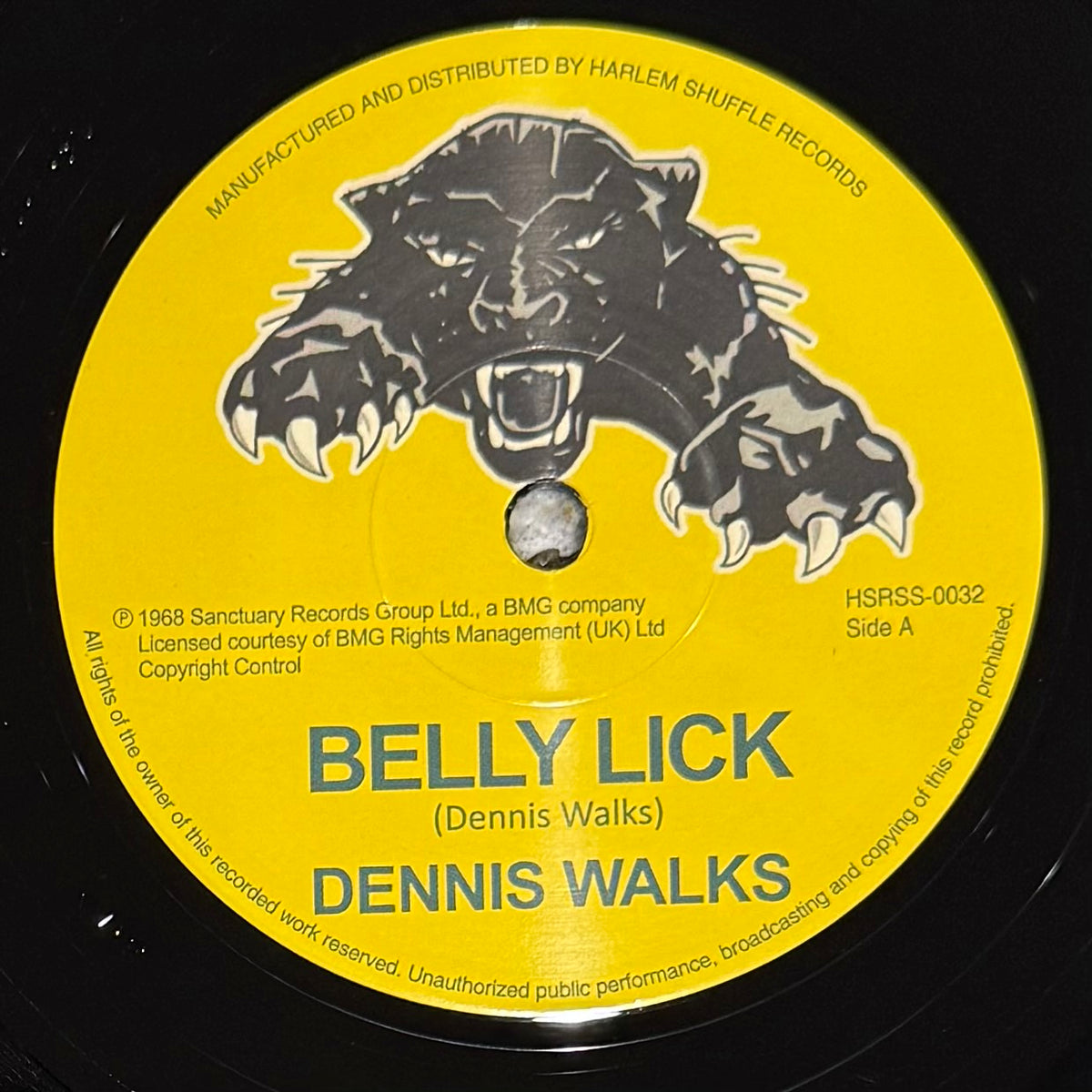 Dennis Walks - Belly Lick b/w The Game Song