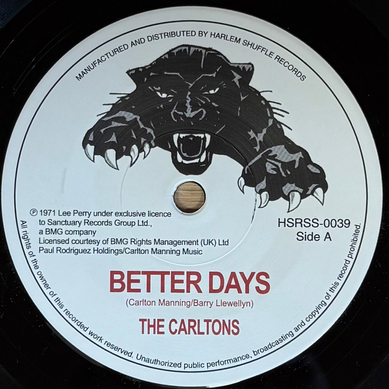Carltons, The - Better Days b/w Lee Perry - Station Underground News (7")