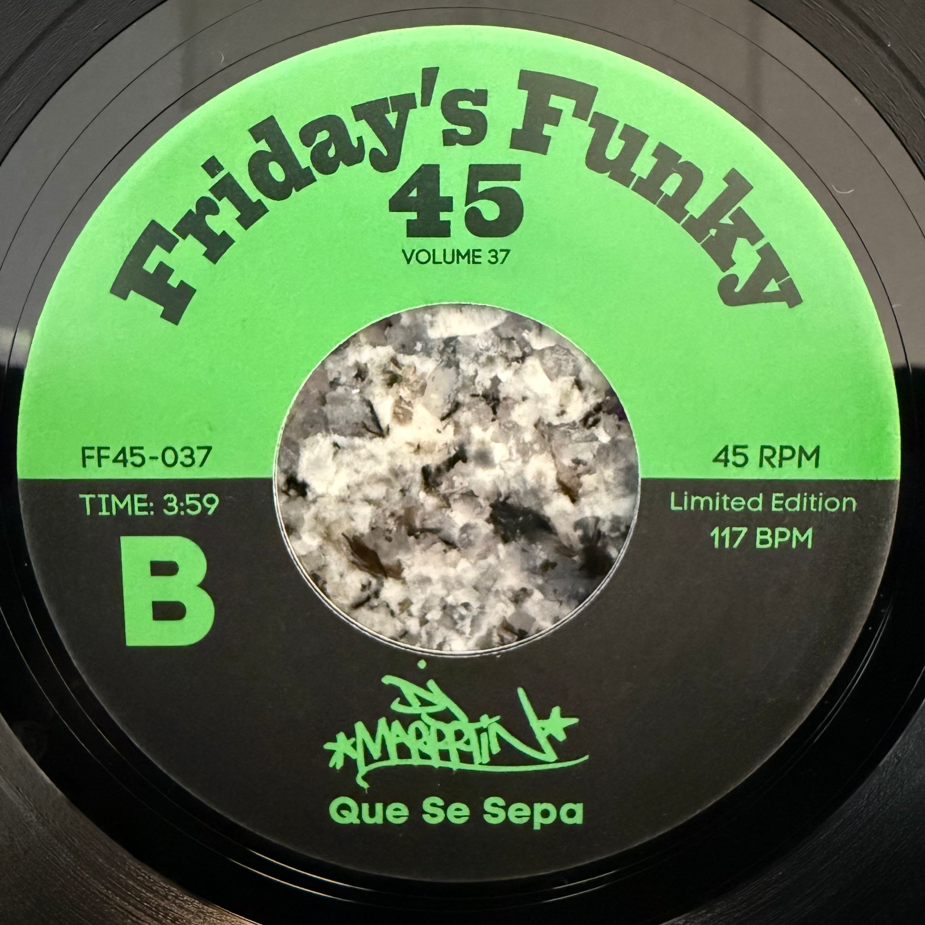 DJ Marrrtin - TV Off b/w Que Se Sepa (7")