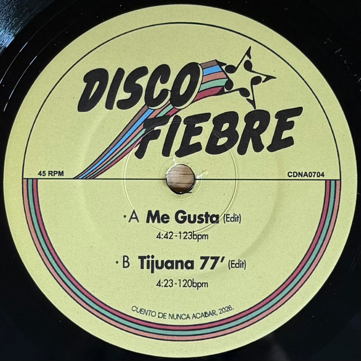 Disco Fiebre - Me Gusta b/w Tijuana '77 (7")