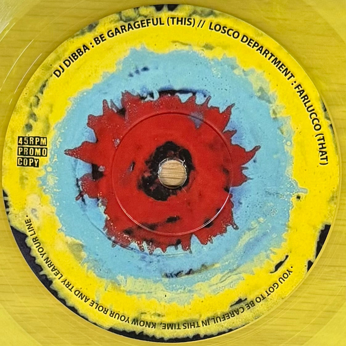 DJ Dibba - Be Garageful b/w Losco Department (Yellow Vinyl) (7")