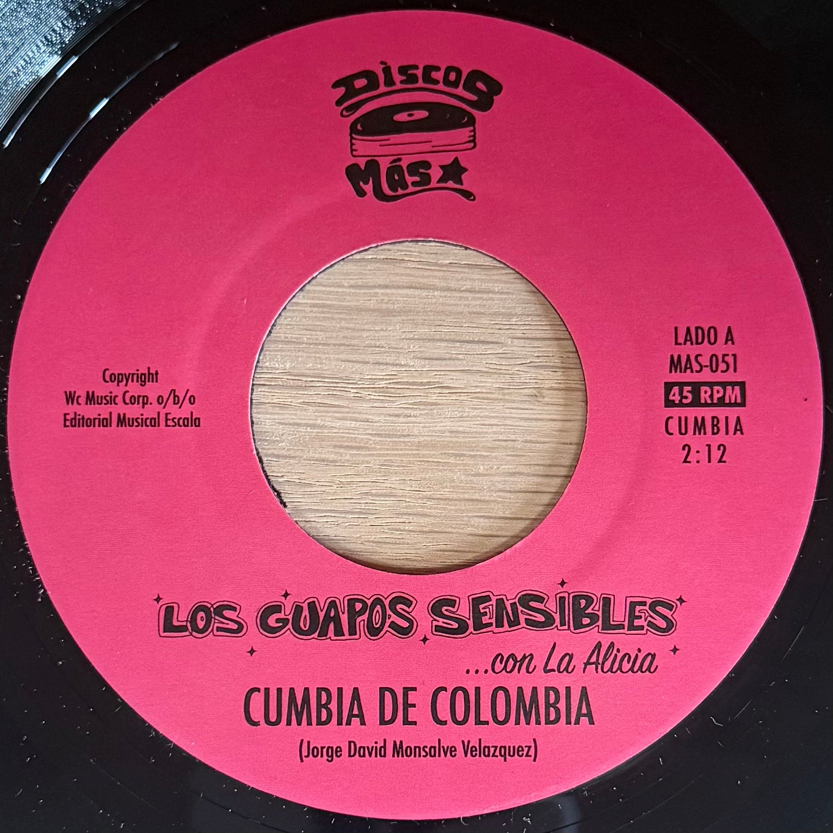 Los Guapos Sensibles - Cumbia De Colombia b/w Fade Into You (7")