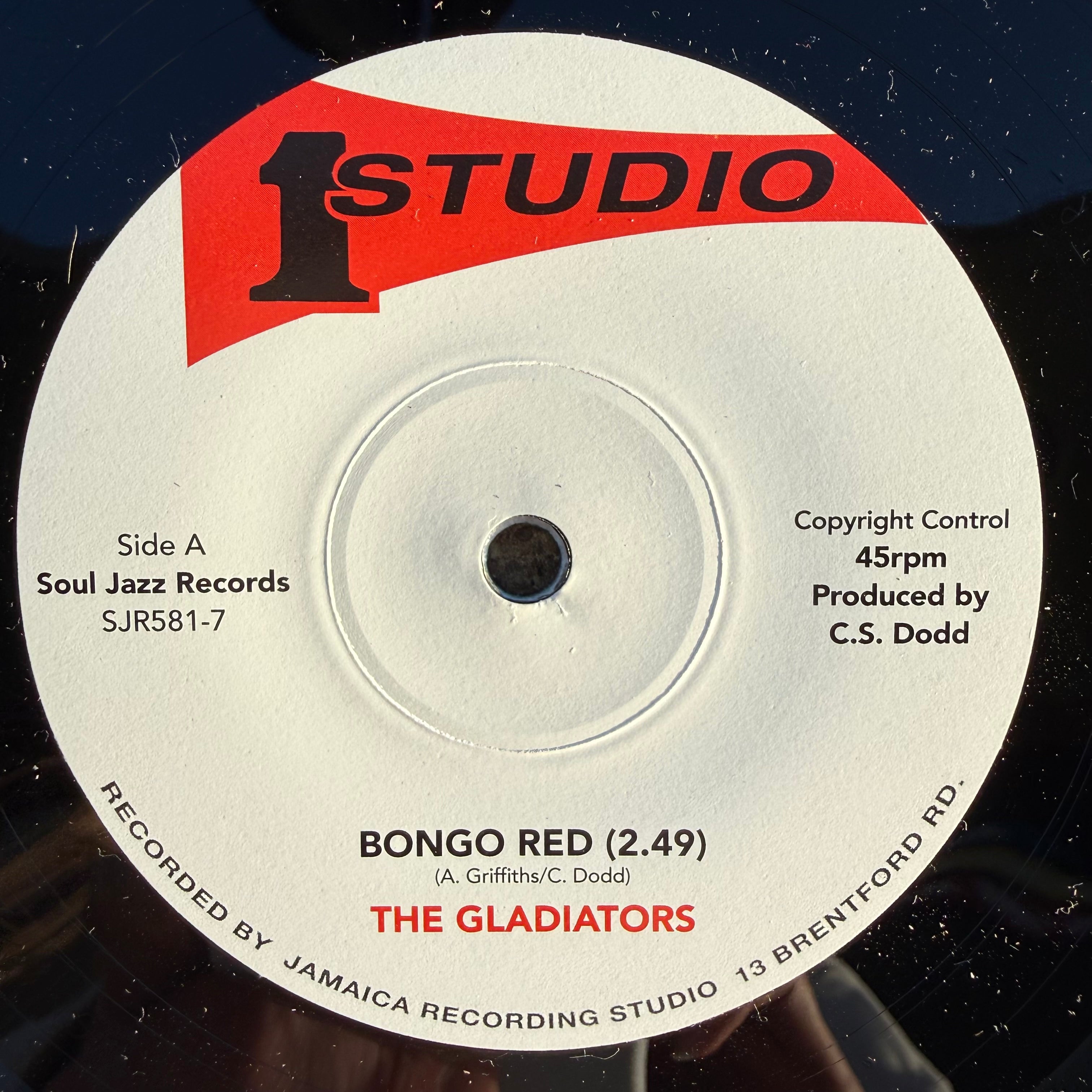 Gladiators, The - Bongo Red b/w Bongo Red Version (7")