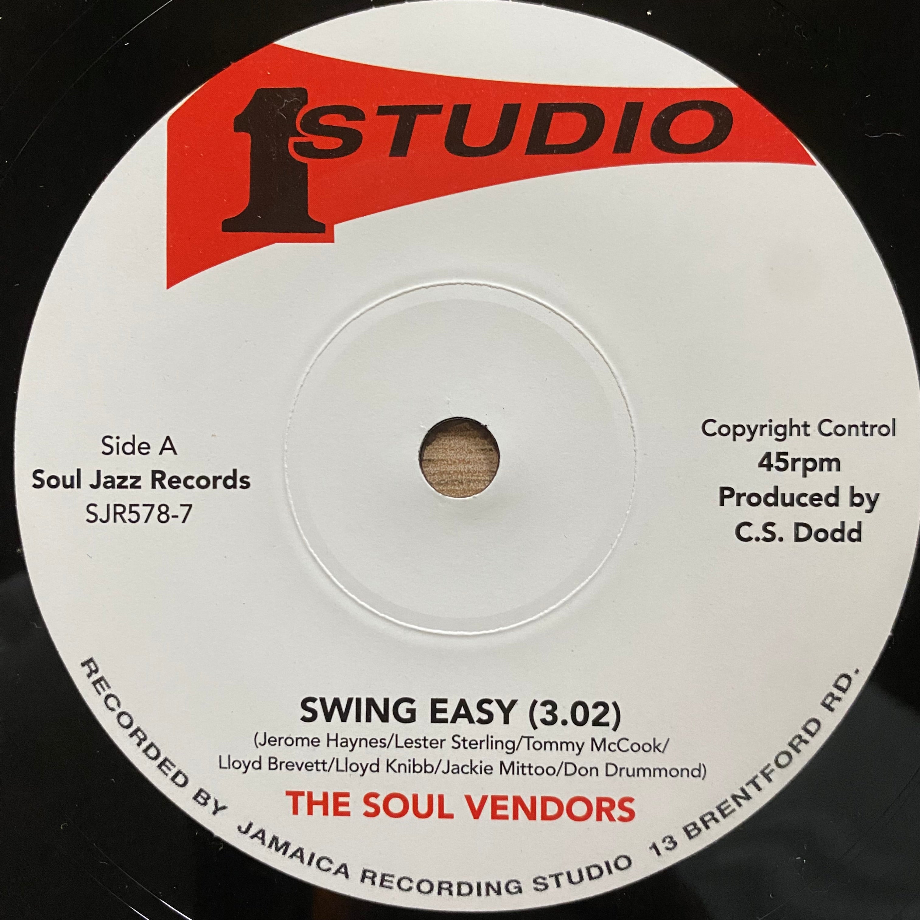 Soul Vendors, The - Swing Easy b/w Ringo Rock (7")