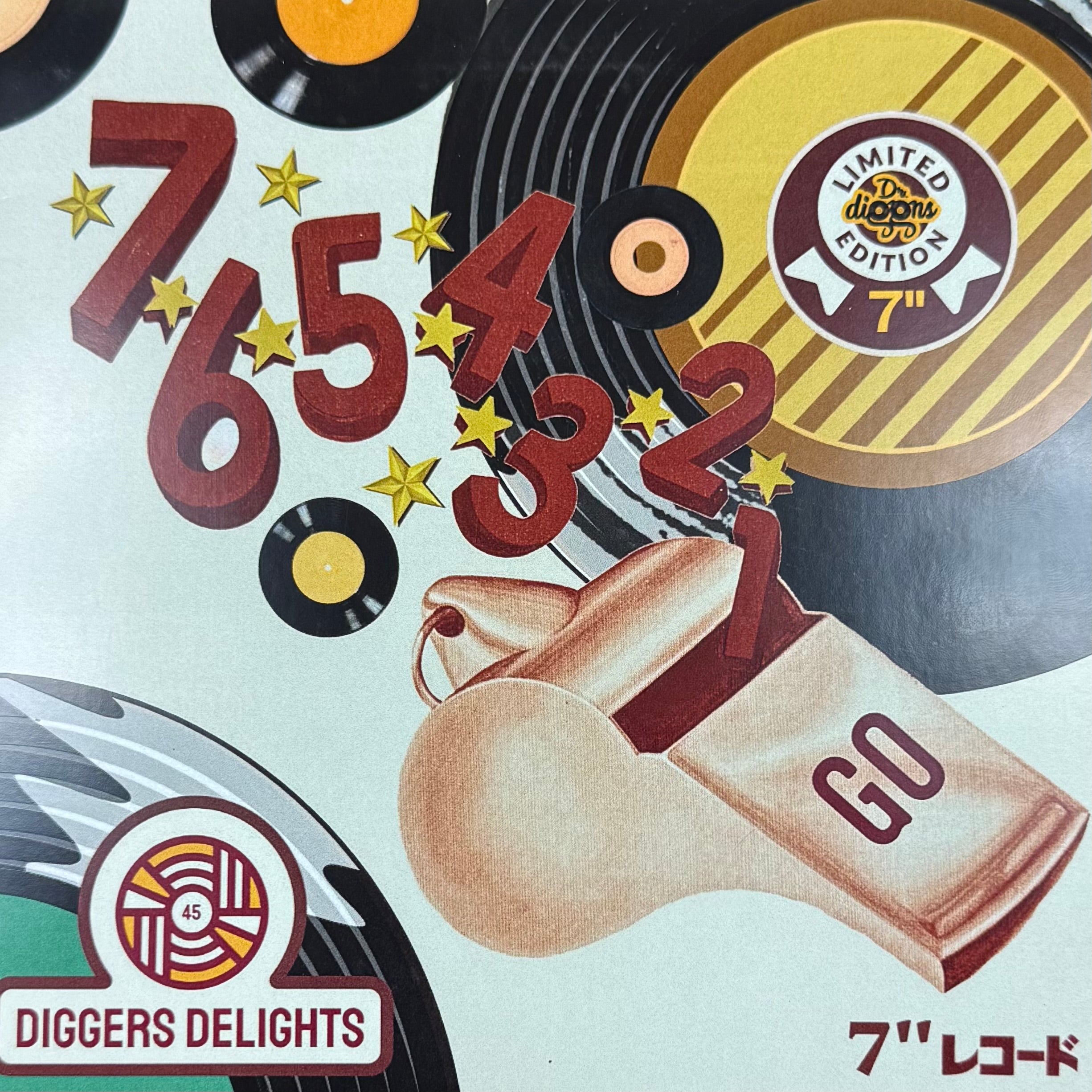 J-Diggns - Hot Steppn' with the Family b/w The S-Man - Good Times (Yellow Vinyl w/ cover) (7")