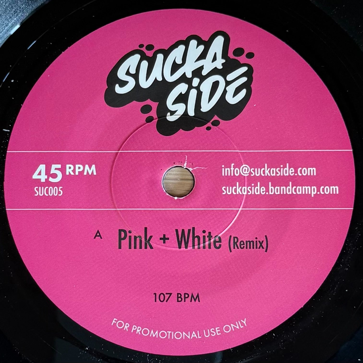 Suckaside - Pink + White (Remix) b/w What Do You Say (Remix) (7")