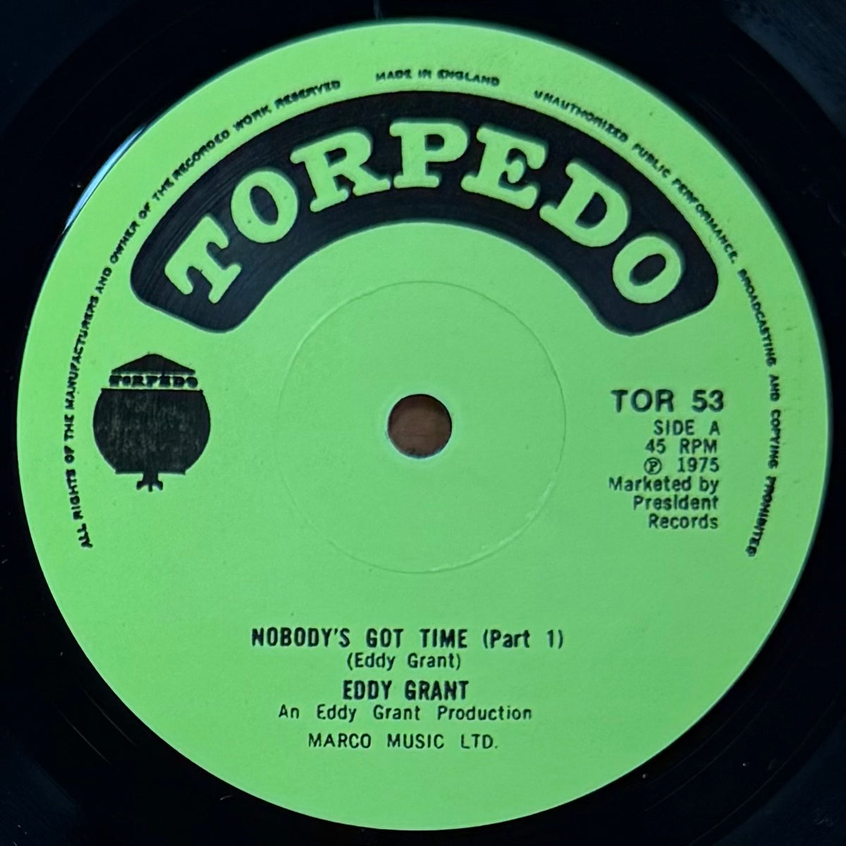 Eddy Grant - Nobody's Got Time (Part 1) b/w (Part 2)