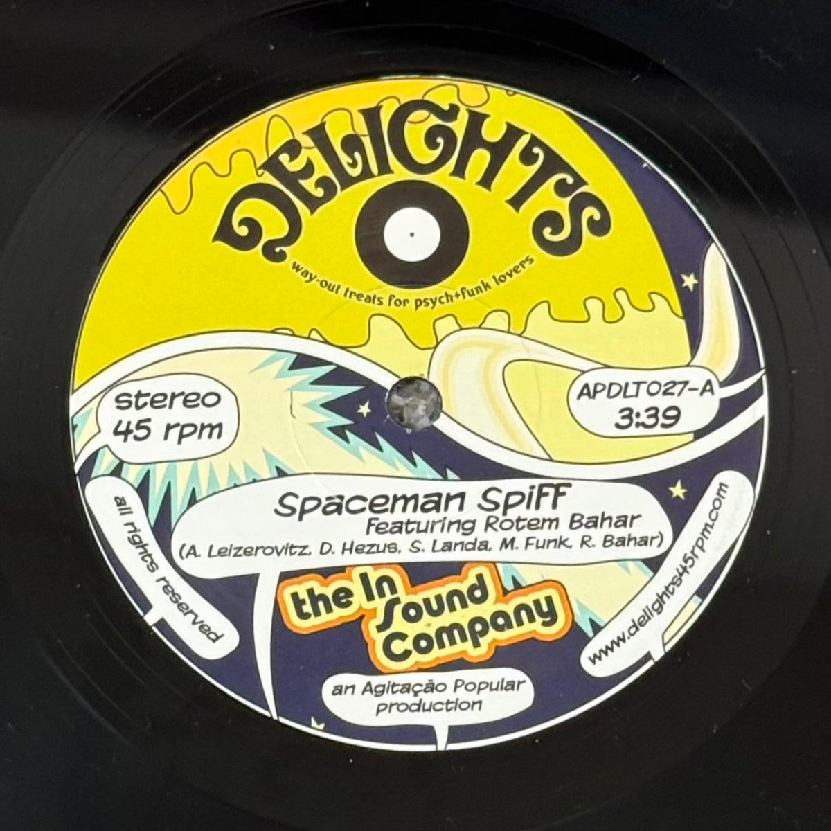 In Sound Company, The - Spaceman Spliff b/w Stunt Double