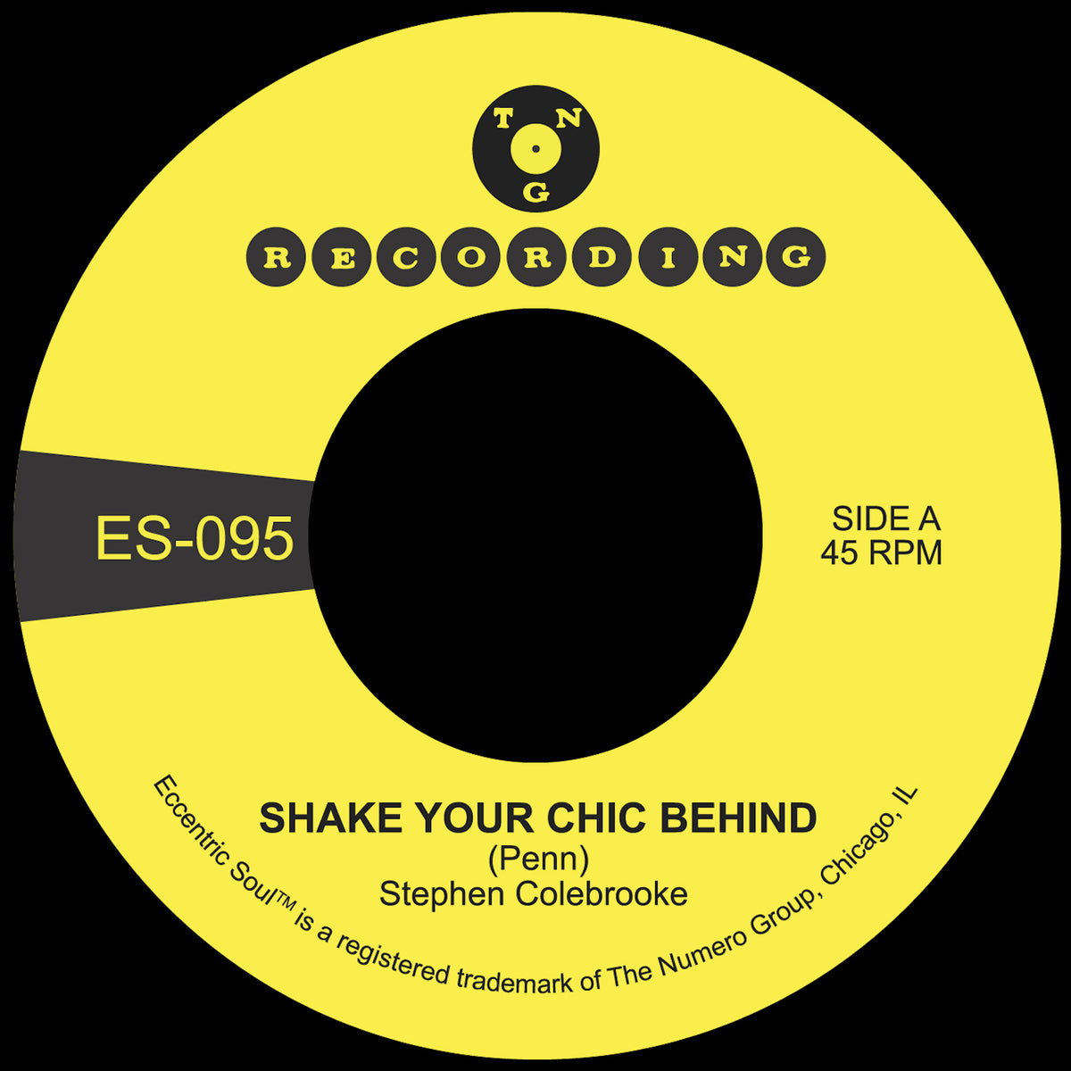 Stephen Colebrooke - Shake Your Chic Behind b/w Stay Away From Music